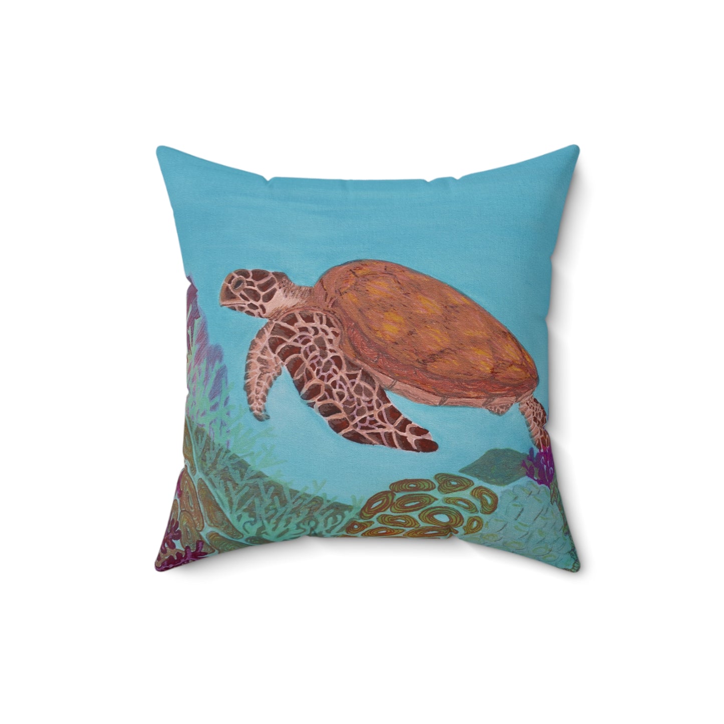 Underwater Views Fine Art Spun Polyester Square Pillow