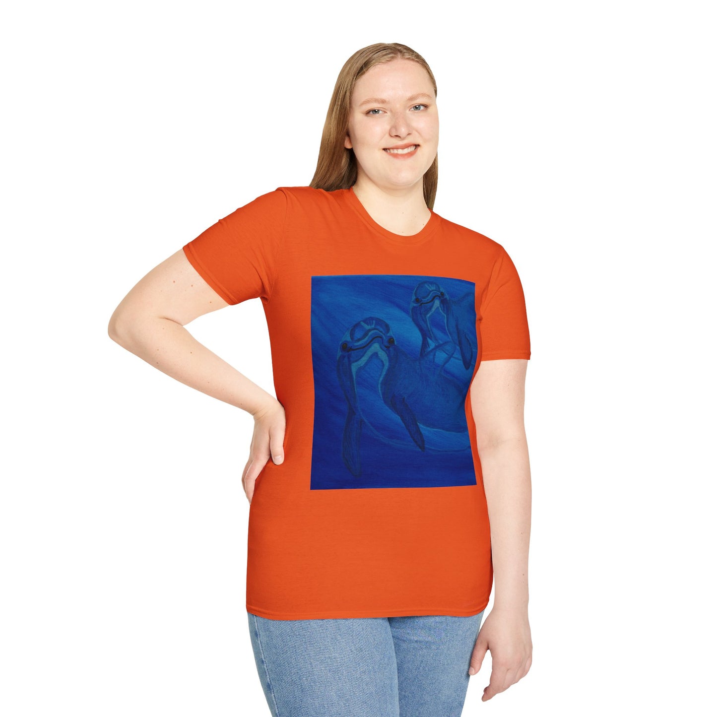 Dolphin You're Not Alone Unisex Softstyle T-Shirt