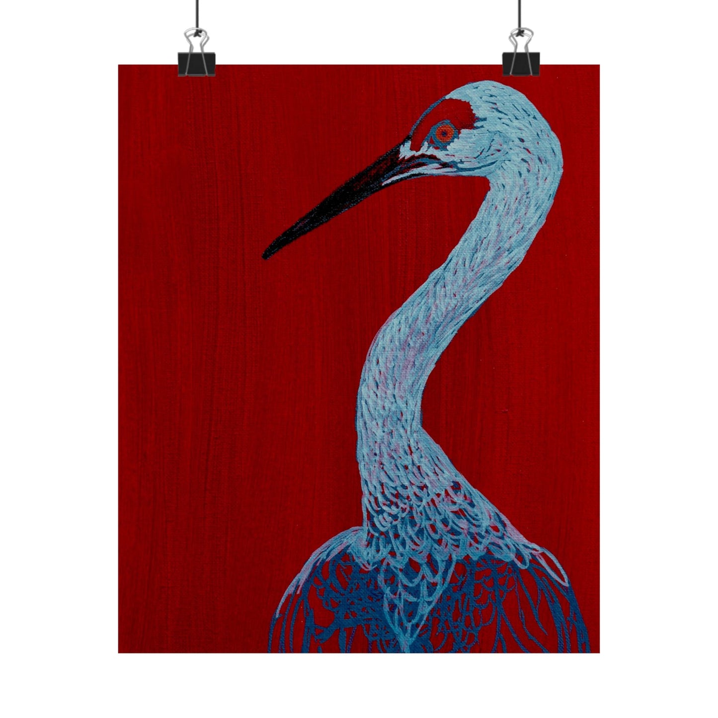 Balanced Crane Fine Art Matte Vertical Posters