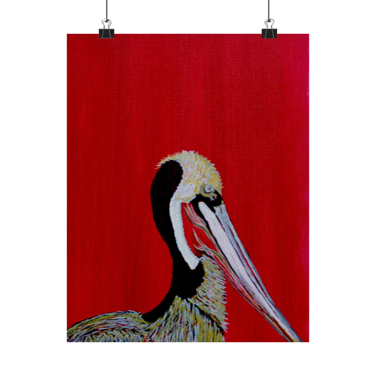 Balanced Pelican Fine Art Matte Vertical Posters