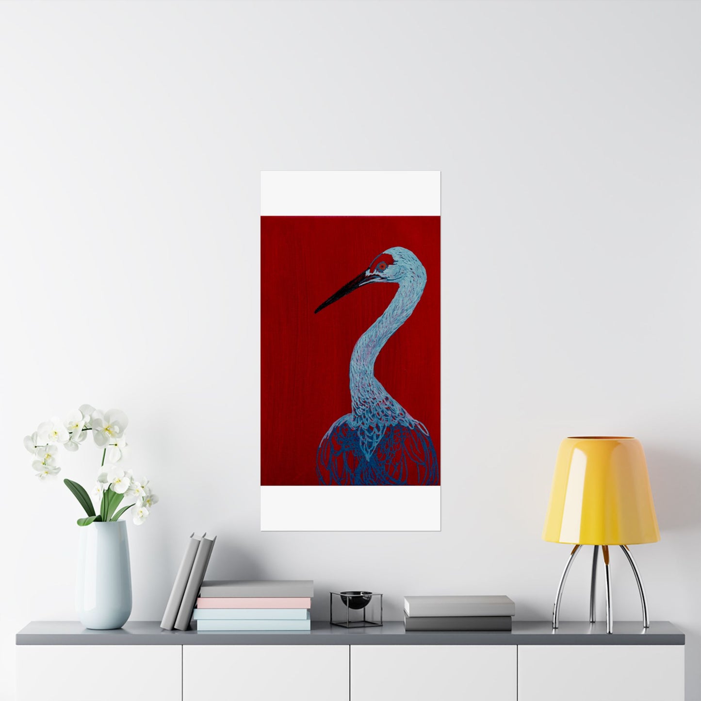 Balanced Crane Fine Art Matte Vertical Posters