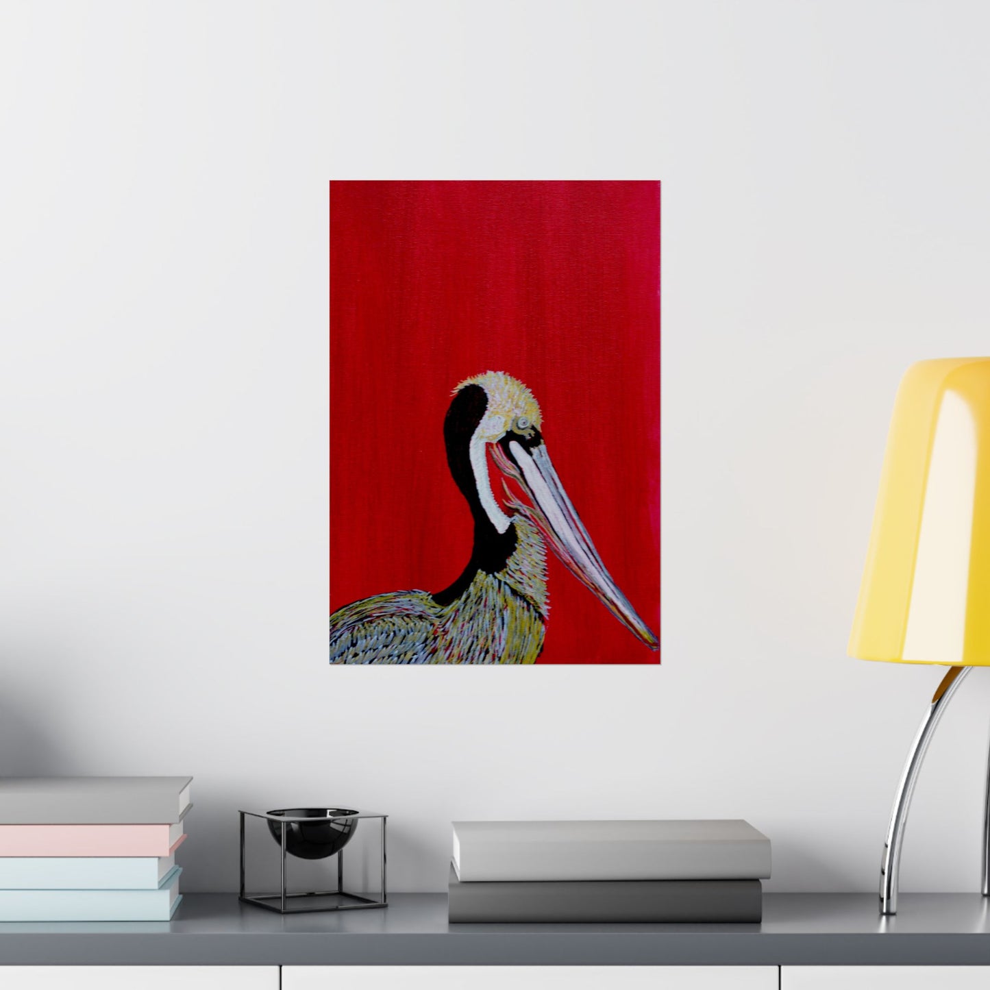 Balanced Pelican Fine Art Matte Vertical Posters