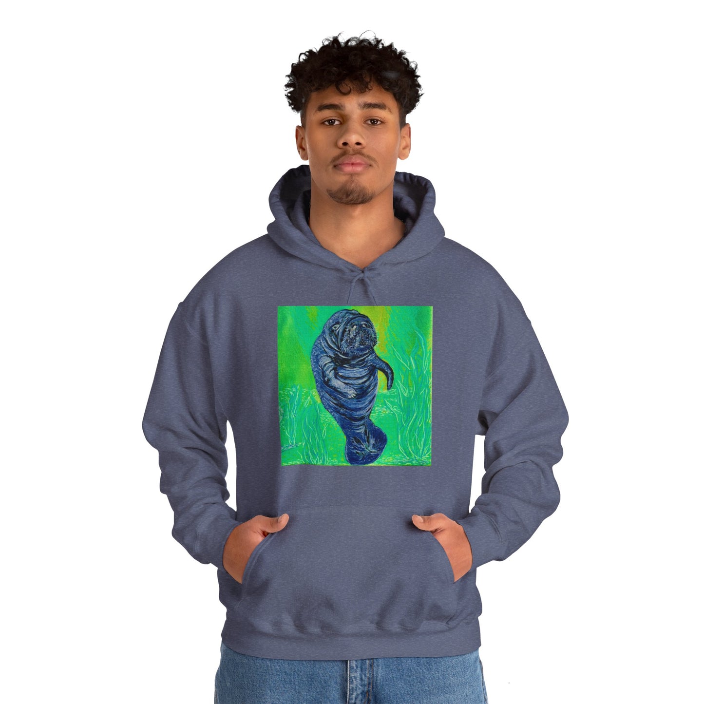 A Bright Future for the Manatee Unisex Heavy Blend™ Hooded Sweatshirt