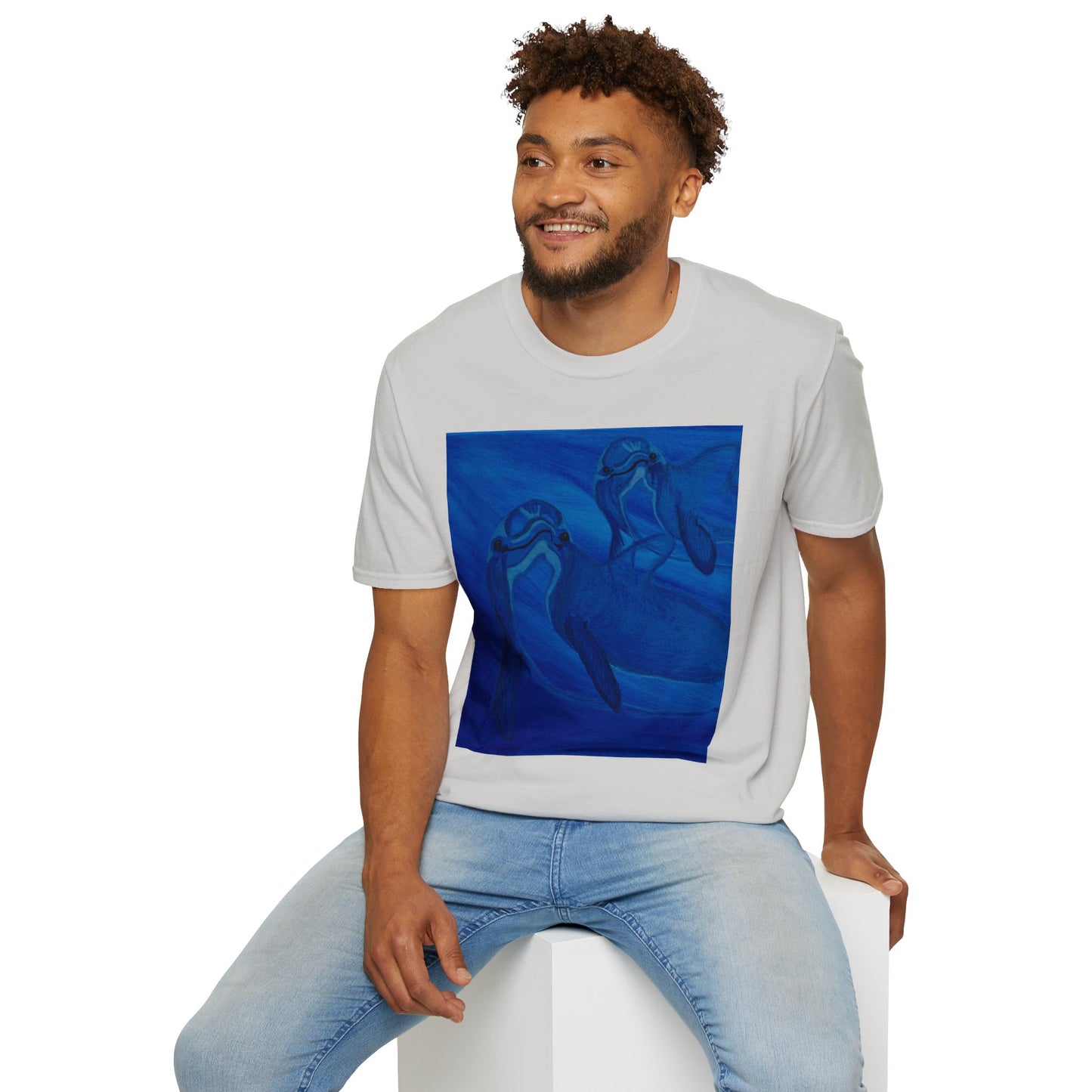 Dolphin You're Not Alone Unisex Softstyle T-Shirt