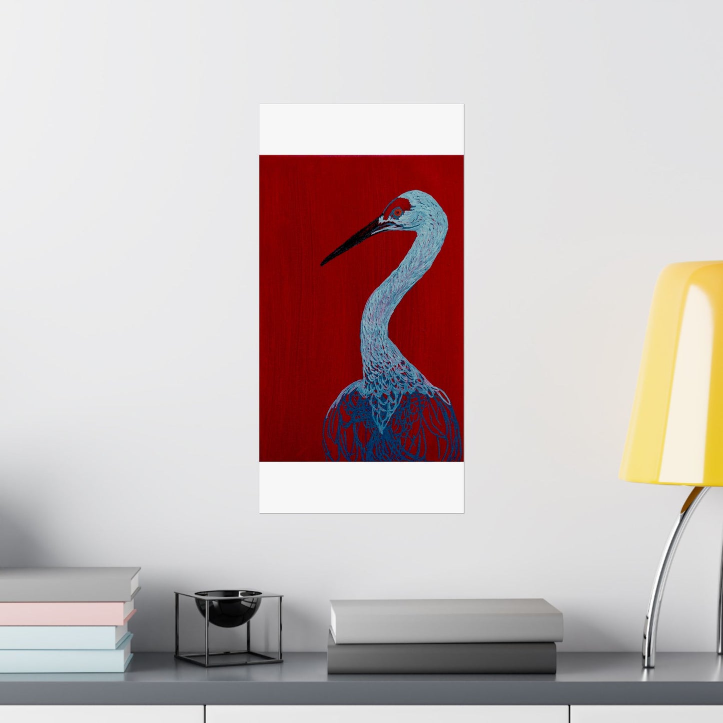 Balanced Crane Fine Art Matte Vertical Posters