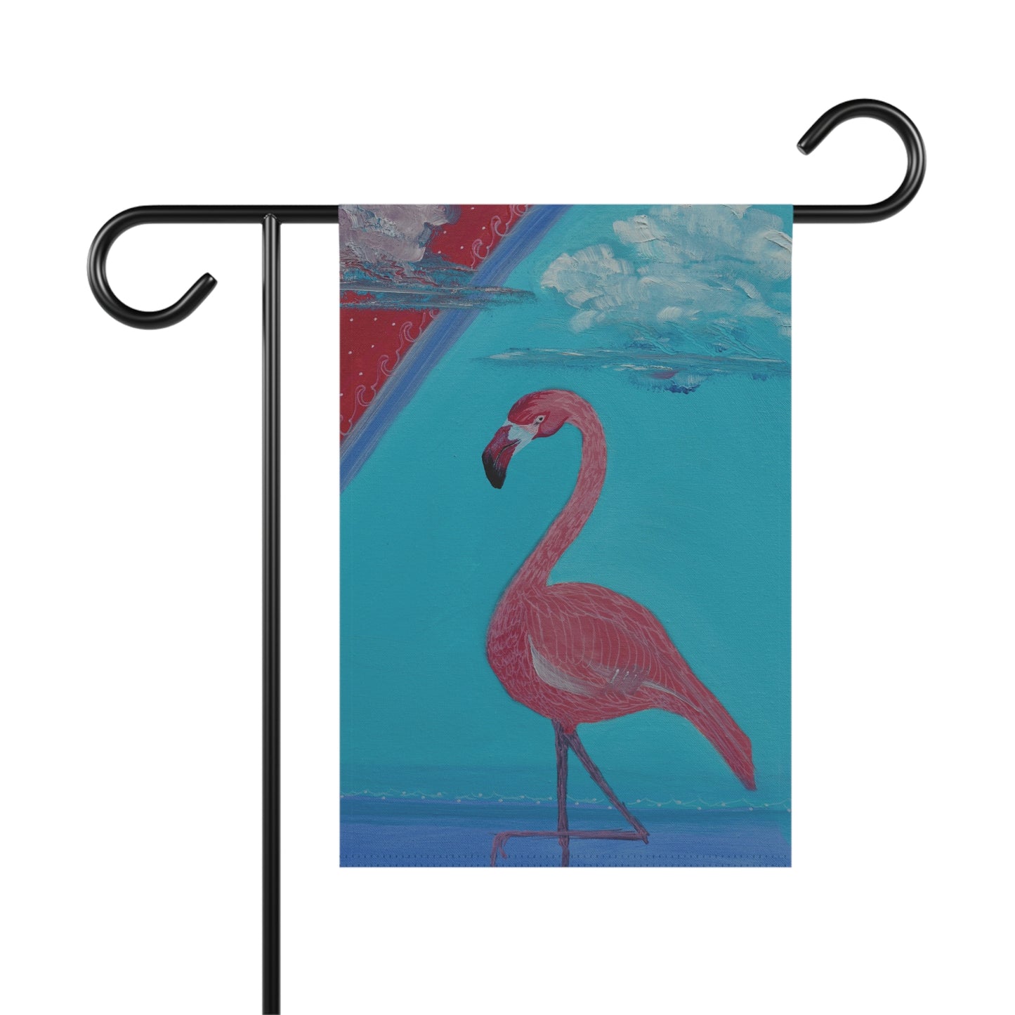 Deco Flamingo Art Garden & House Banner