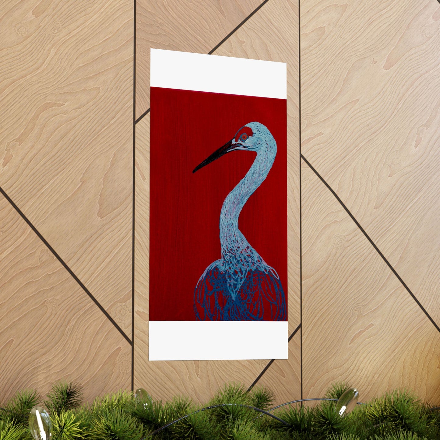 Balanced Crane Fine Art Matte Vertical Posters