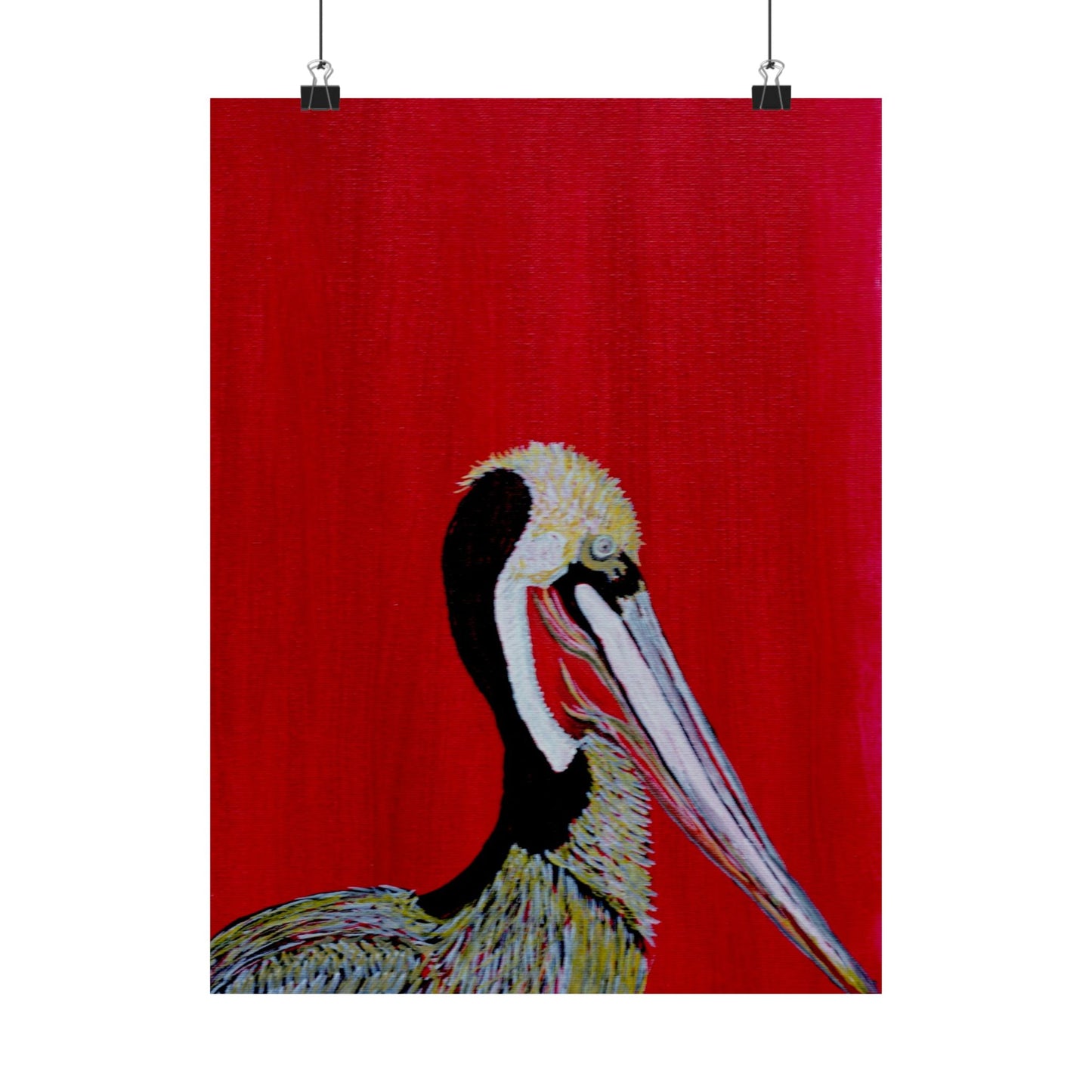 Balanced Pelican Fine Art Matte Vertical Posters