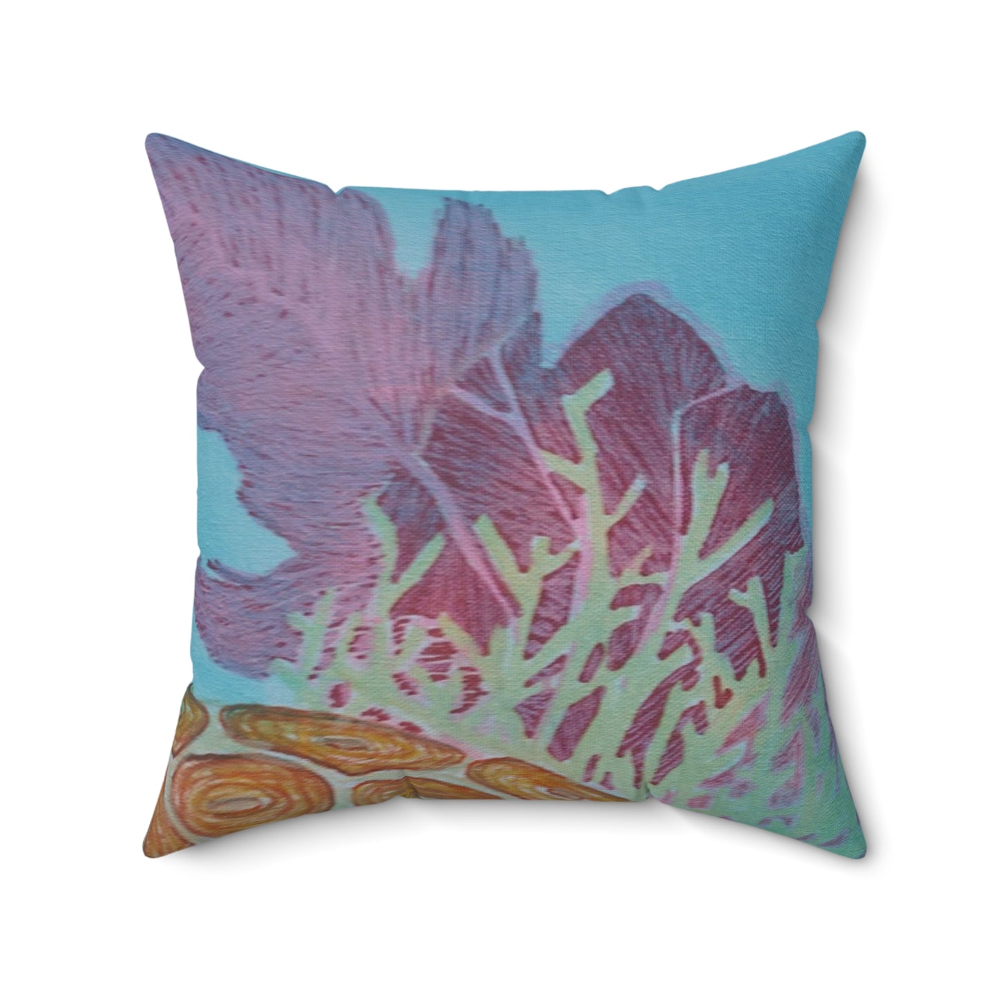 Underwater Views Fine Art Spun Polyester Square Pillow