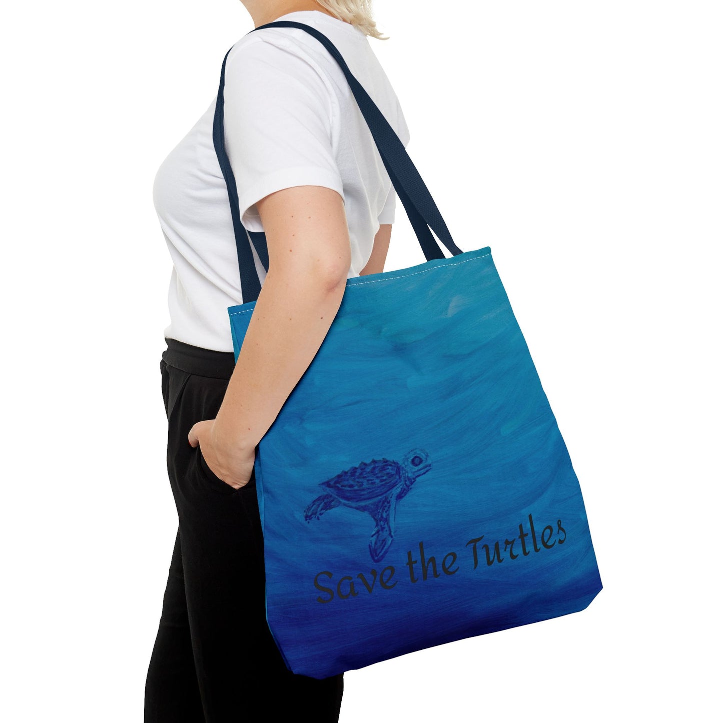 Save the Turtles Tote Bag (AOP)