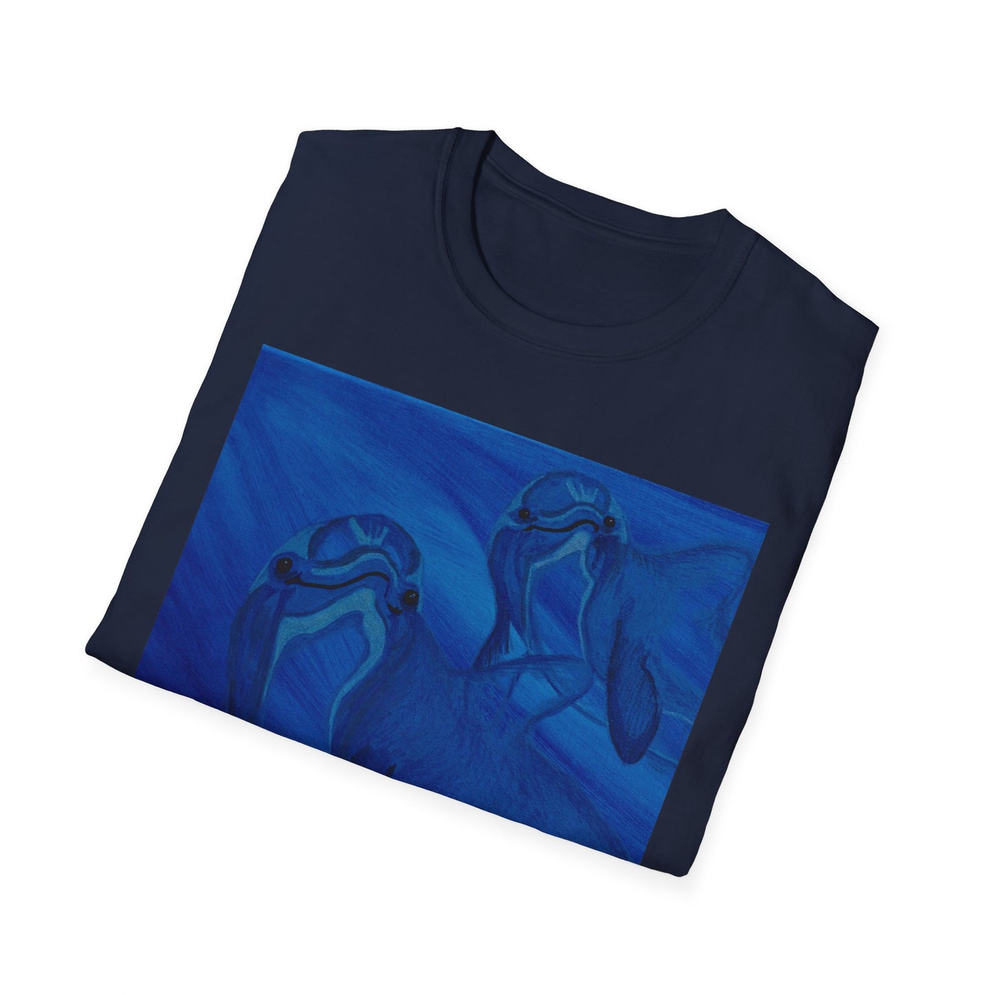 Dolphin You're Not Alone Unisex Softstyle T-Shirt