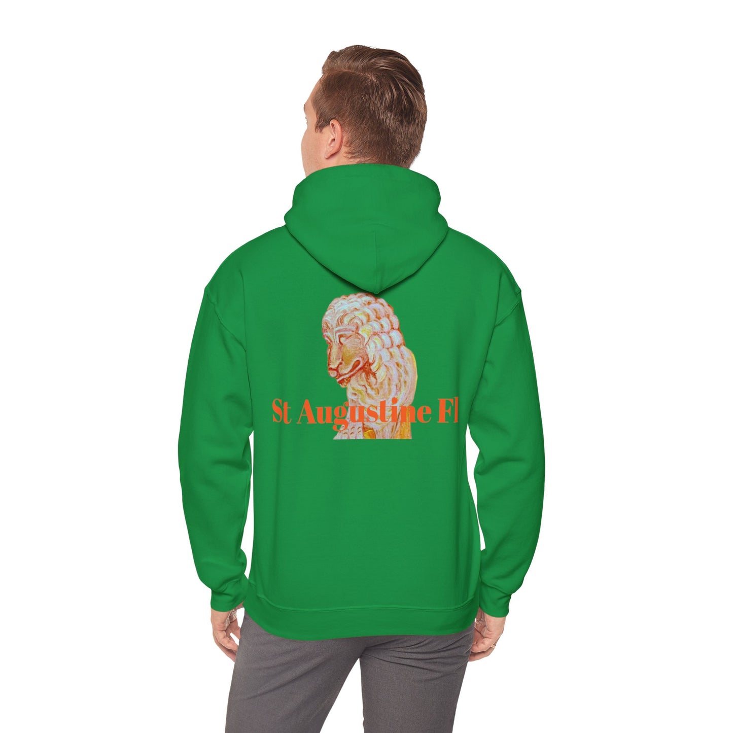 St Augustine Bridge of Lions Unisex Heavy Blend™ Hooded Sweatshirt