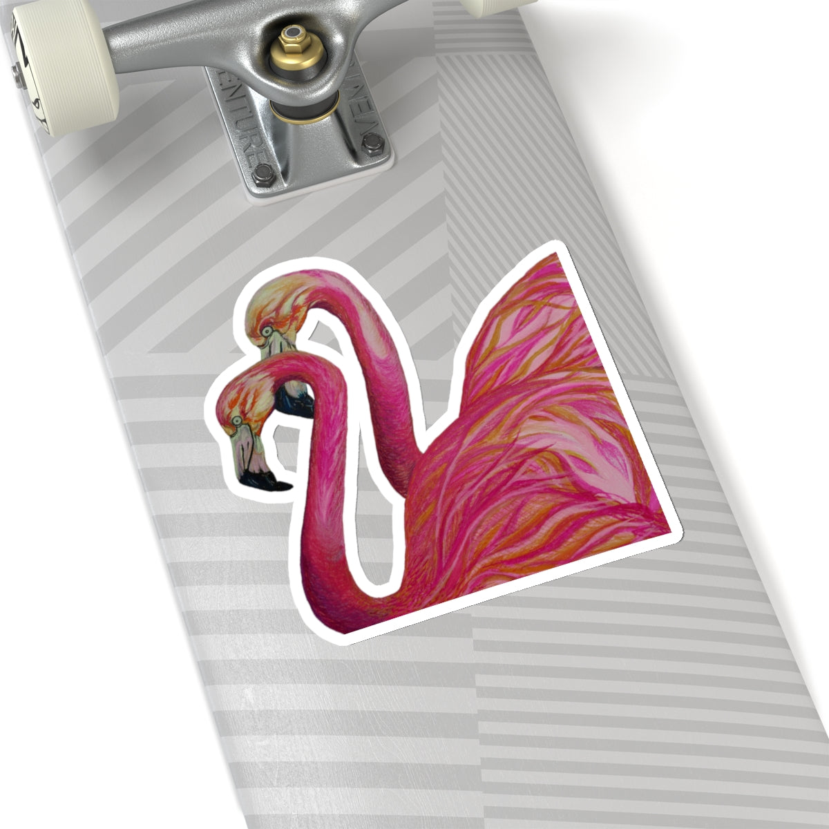 Love Flamingos Kiss-Cut Stickers