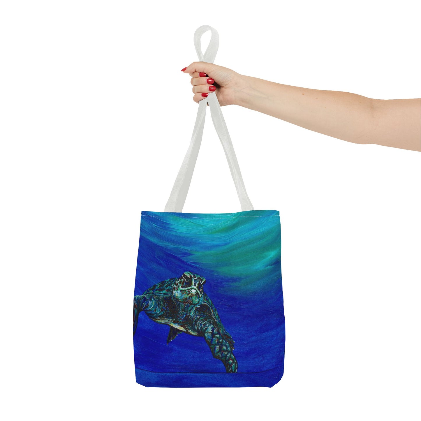 Painted Sea Turtles Fine Art Tote Bag (AOP)