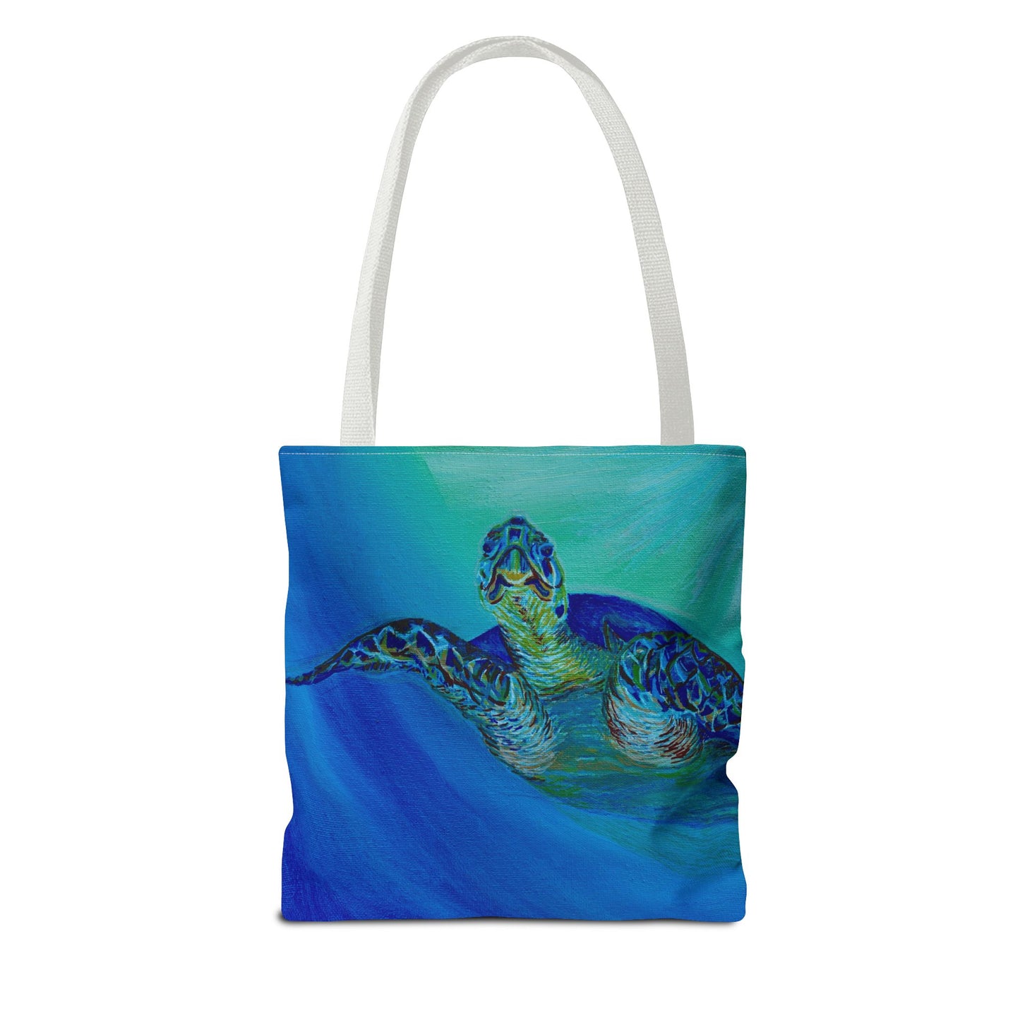 Painted Sea Turtles Fine Art Tote Bag (AOP)