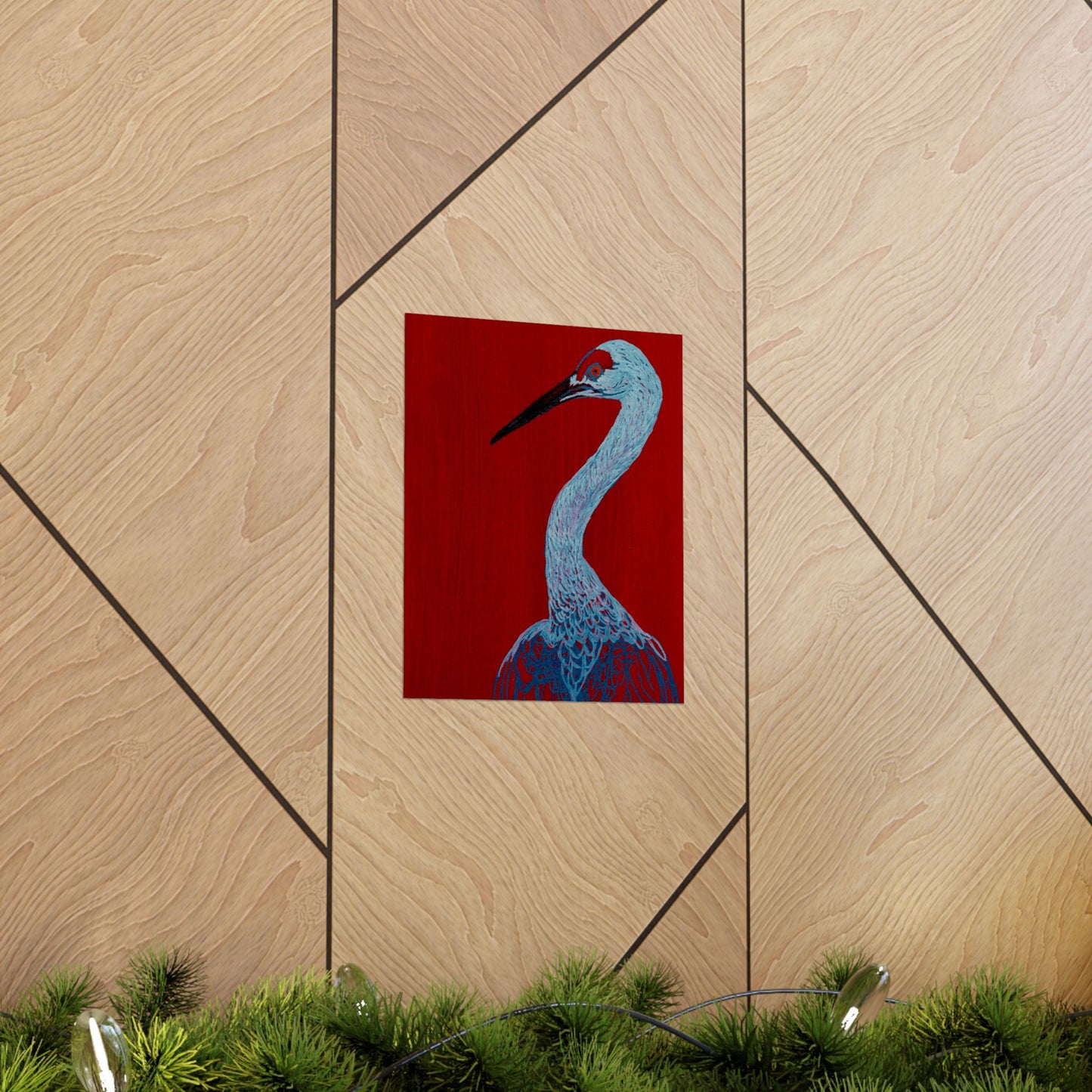 Balanced Crane Fine Art Matte Vertical Posters