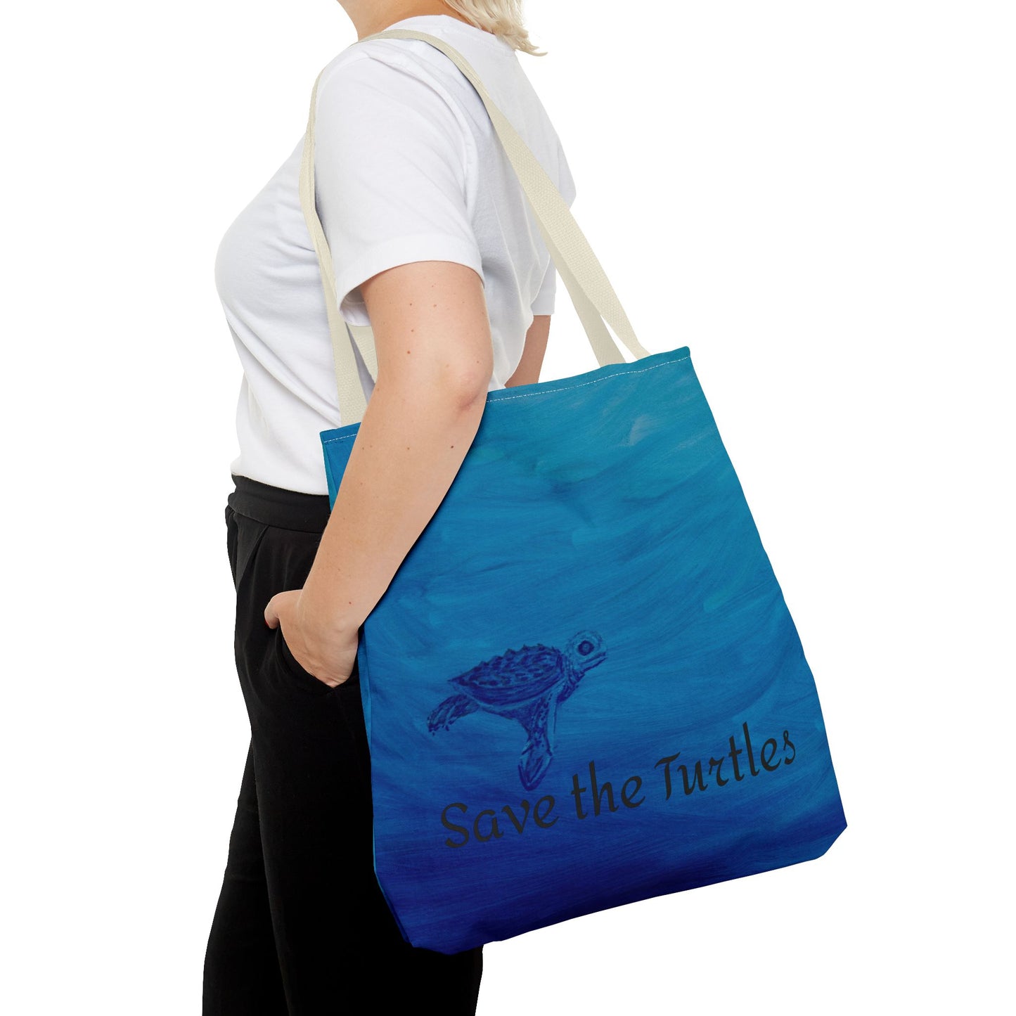 Save the Turtles Tote Bag (AOP)