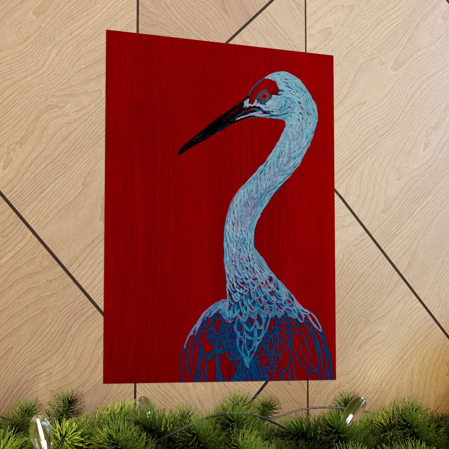 Balanced Crane Fine Art Matte Vertical Posters