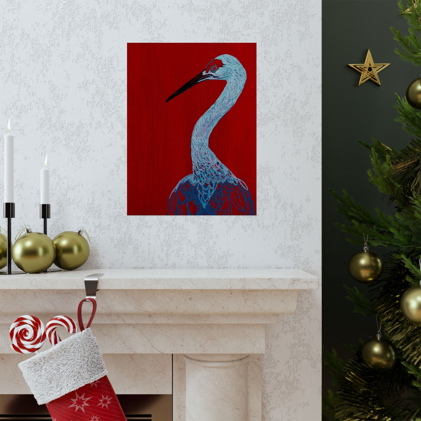 Balanced Crane Fine Art Matte Vertical Posters