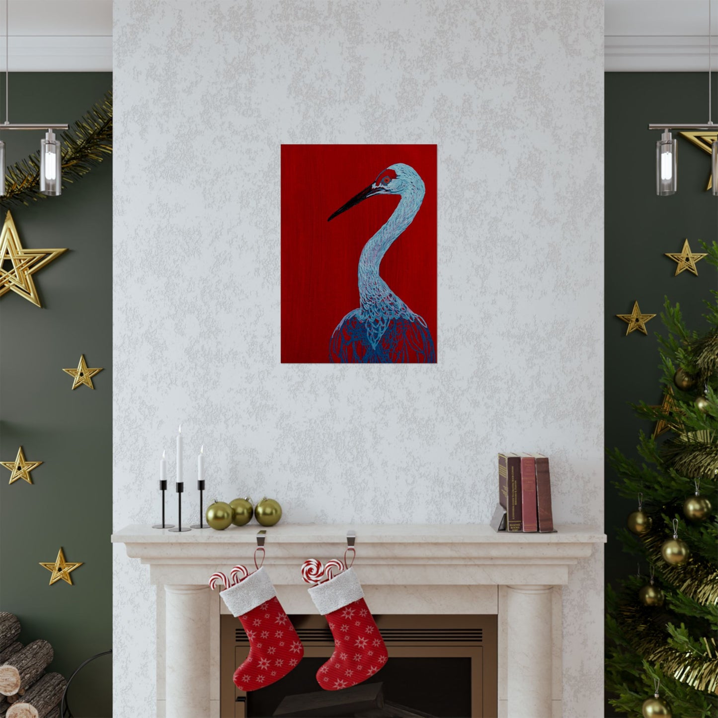 Balanced Crane Fine Art Matte Vertical Posters