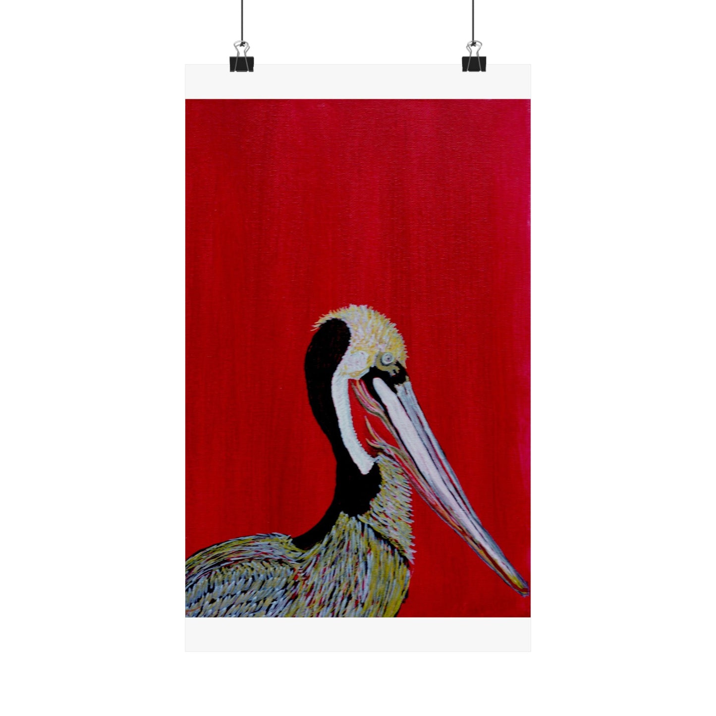 Balanced Pelican Fine Art Matte Vertical Posters