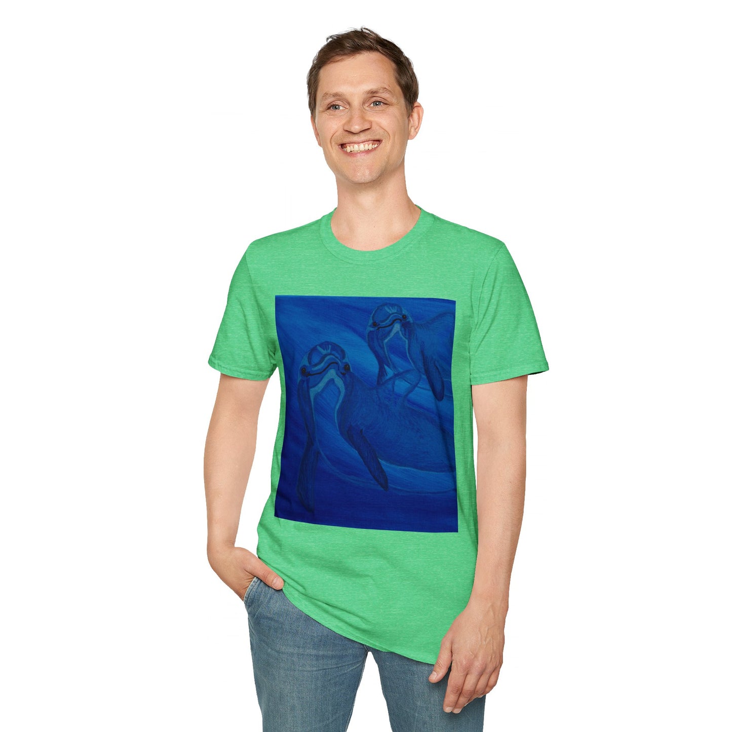 Dolphin You're Not Alone Unisex Softstyle T-Shirt