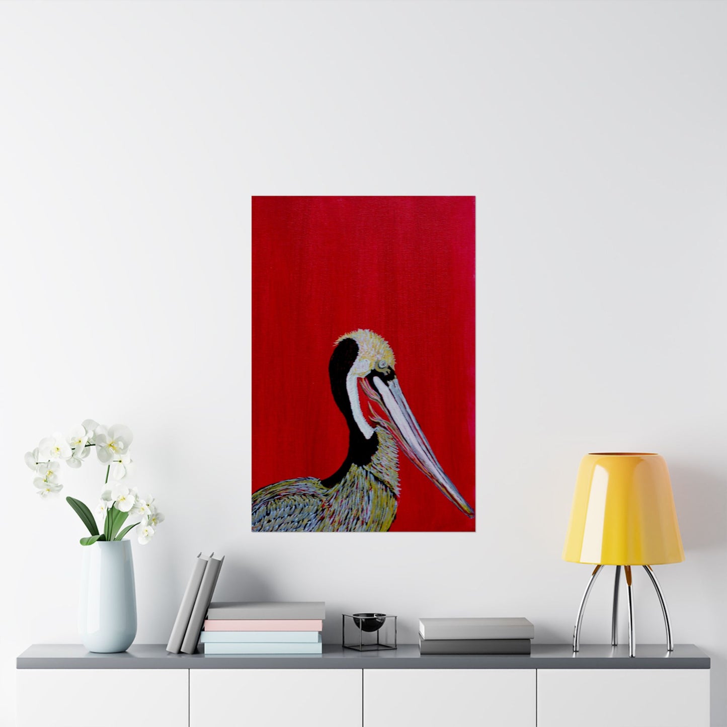 Balanced Pelican Fine Art Matte Vertical Posters