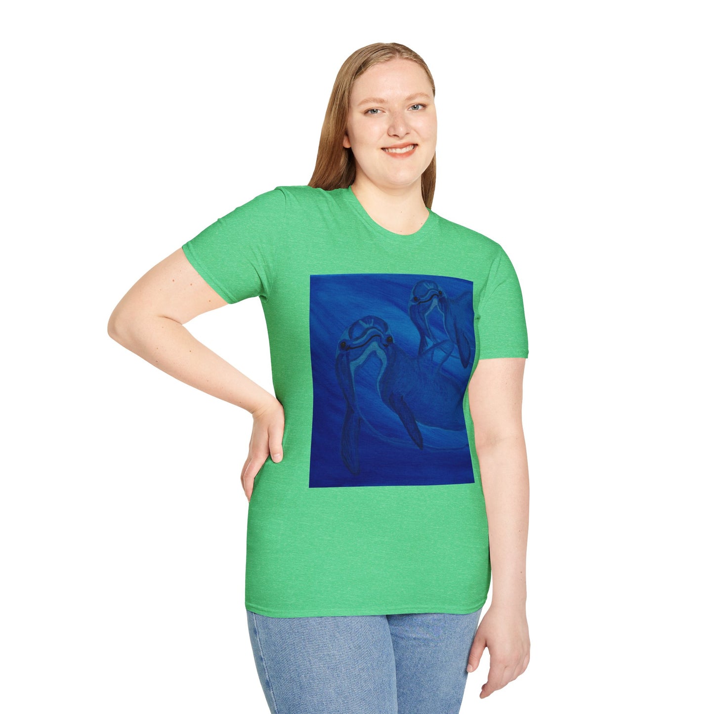 Dolphin You're Not Alone Unisex Softstyle T-Shirt