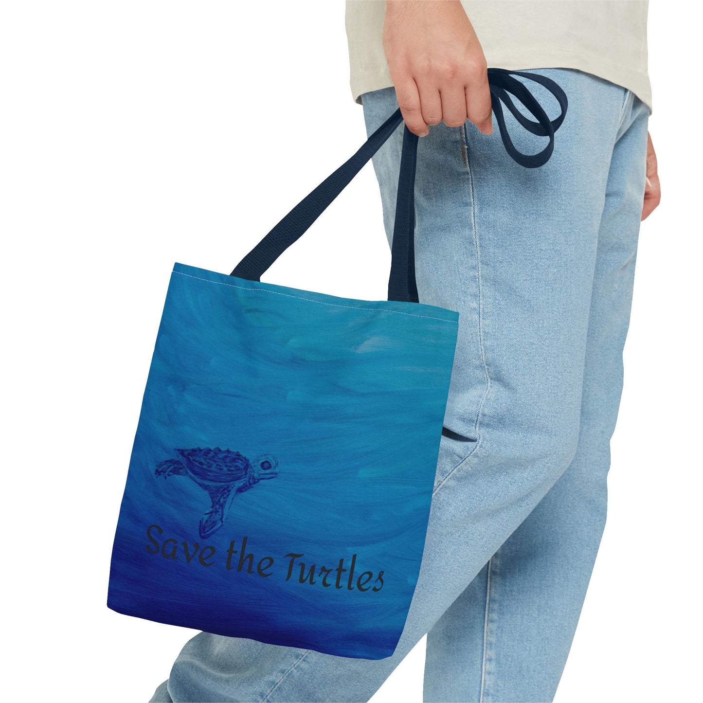 Save the Turtles Tote Bag (AOP)