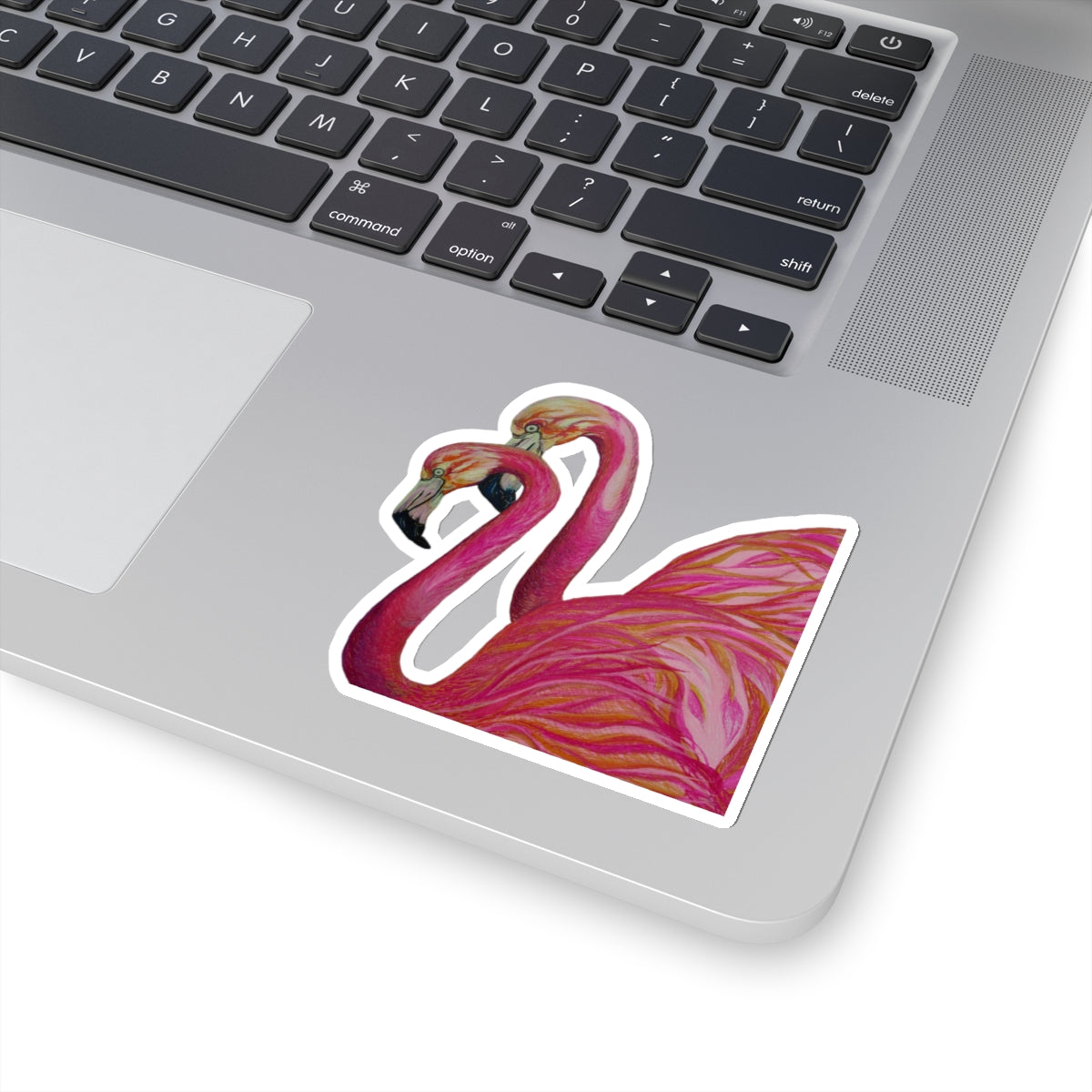 Love Flamingos Kiss-Cut Stickers