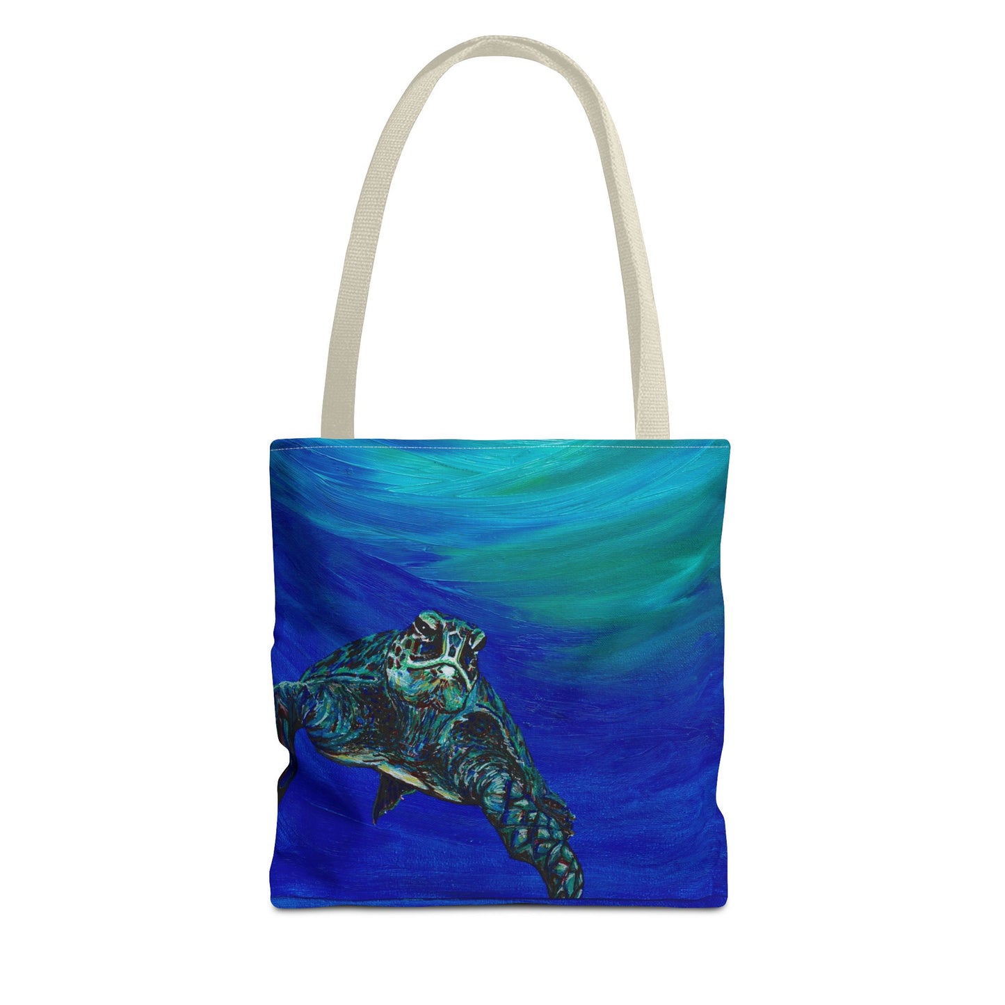 Painted Sea Turtles Fine Art Tote Bag (AOP)