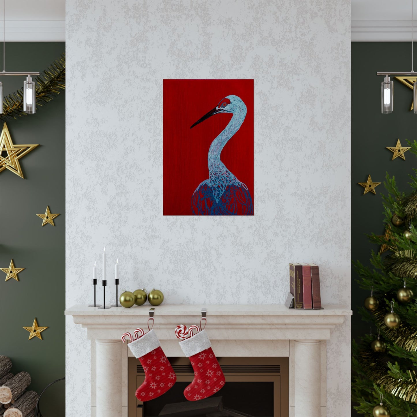 Balanced Crane Fine Art Matte Vertical Posters