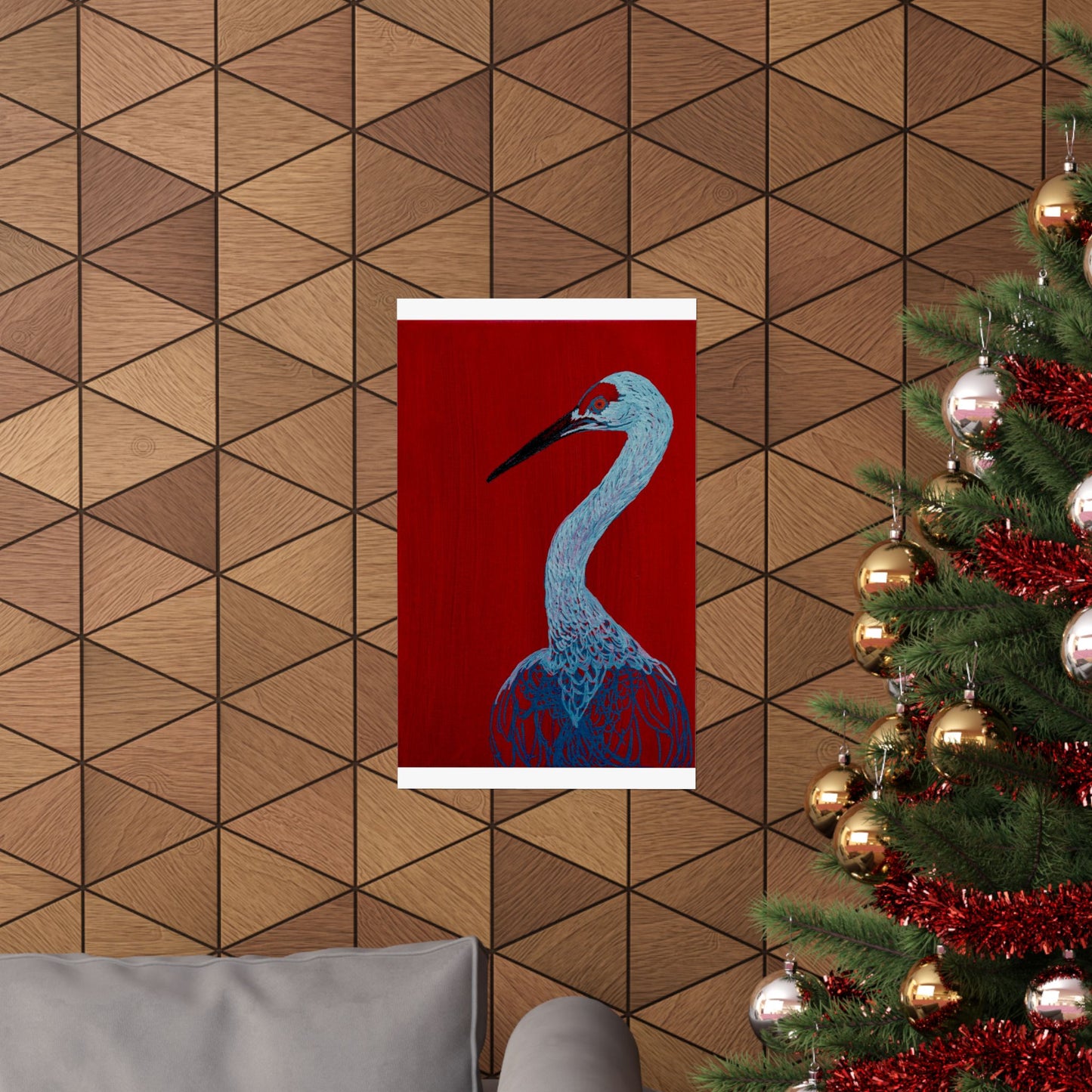 Balanced Crane Fine Art Matte Vertical Posters