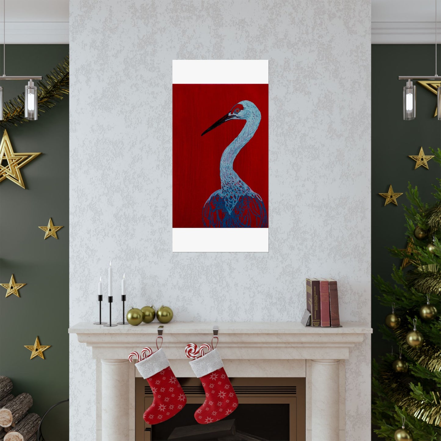 Balanced Crane Fine Art Matte Vertical Posters