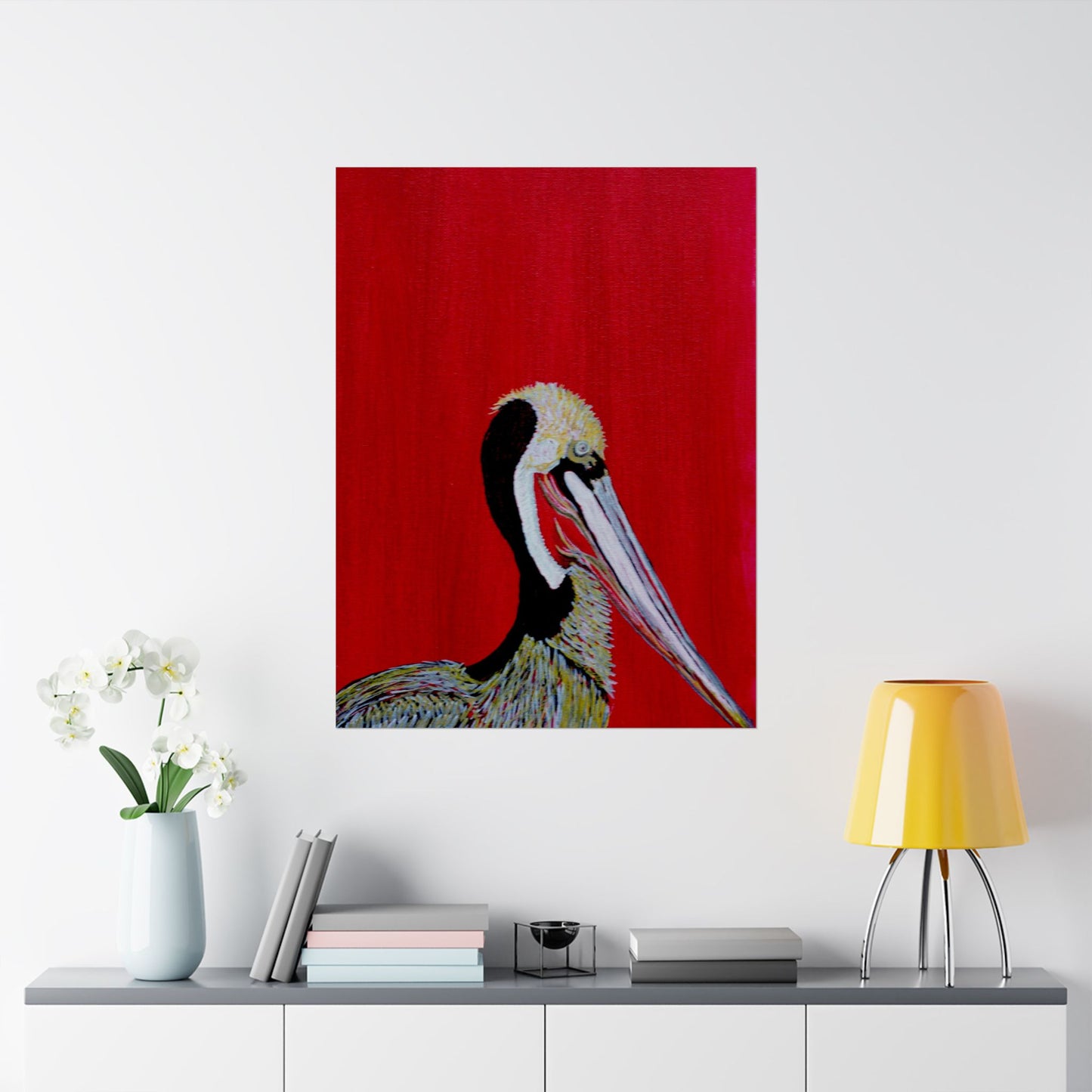 Balanced Pelican Fine Art Matte Vertical Posters