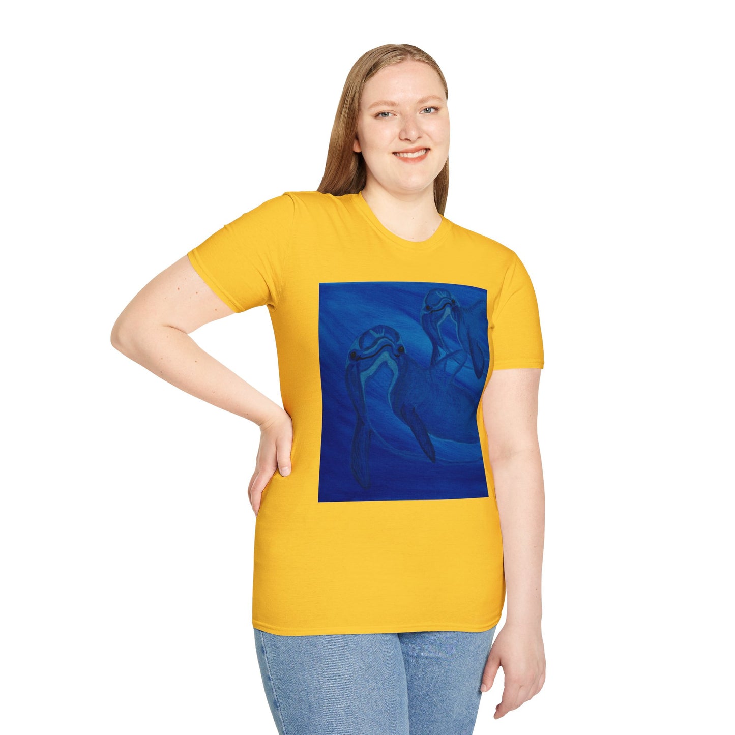 Dolphin You're Not Alone Unisex Softstyle T-Shirt