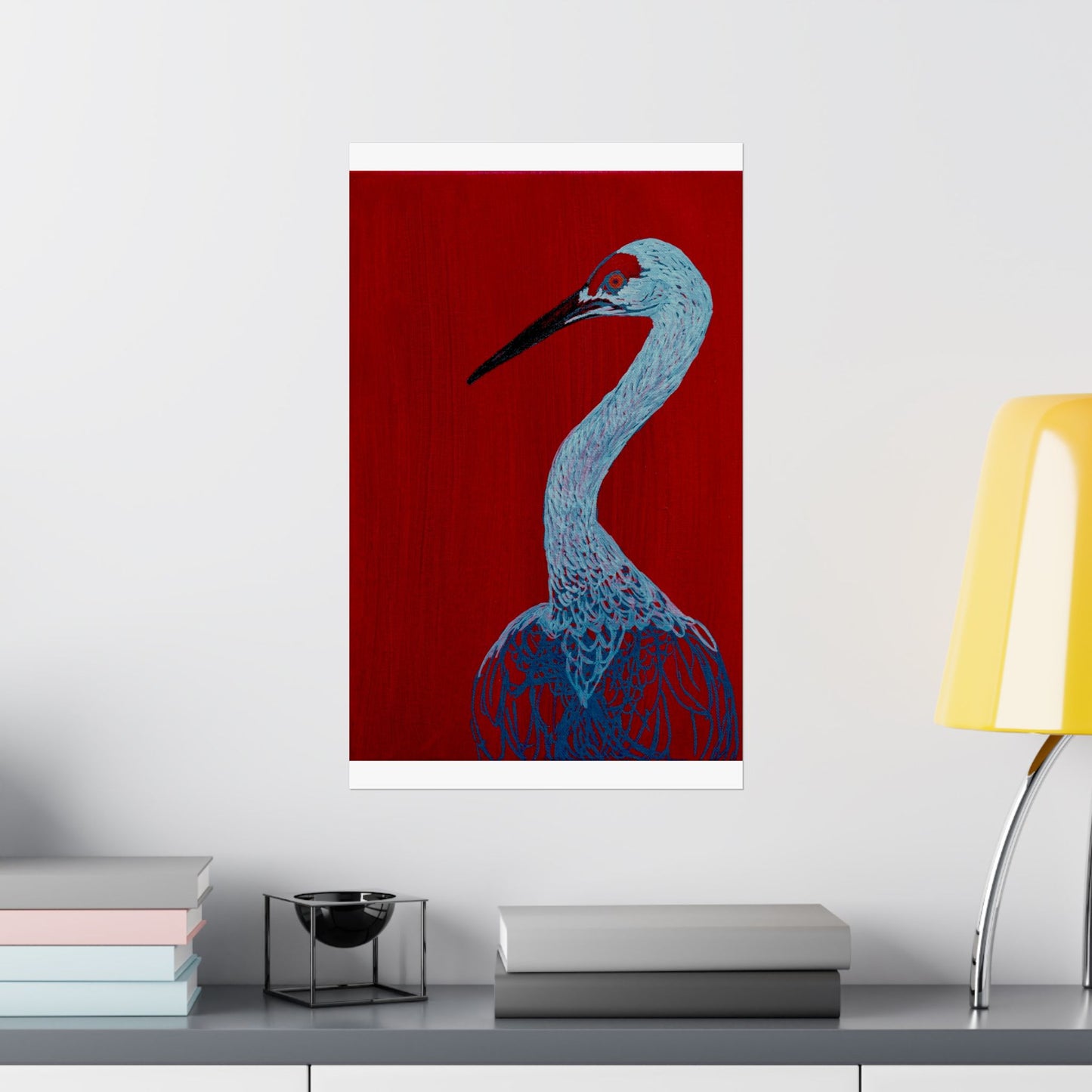 Balanced Crane Fine Art Matte Vertical Posters