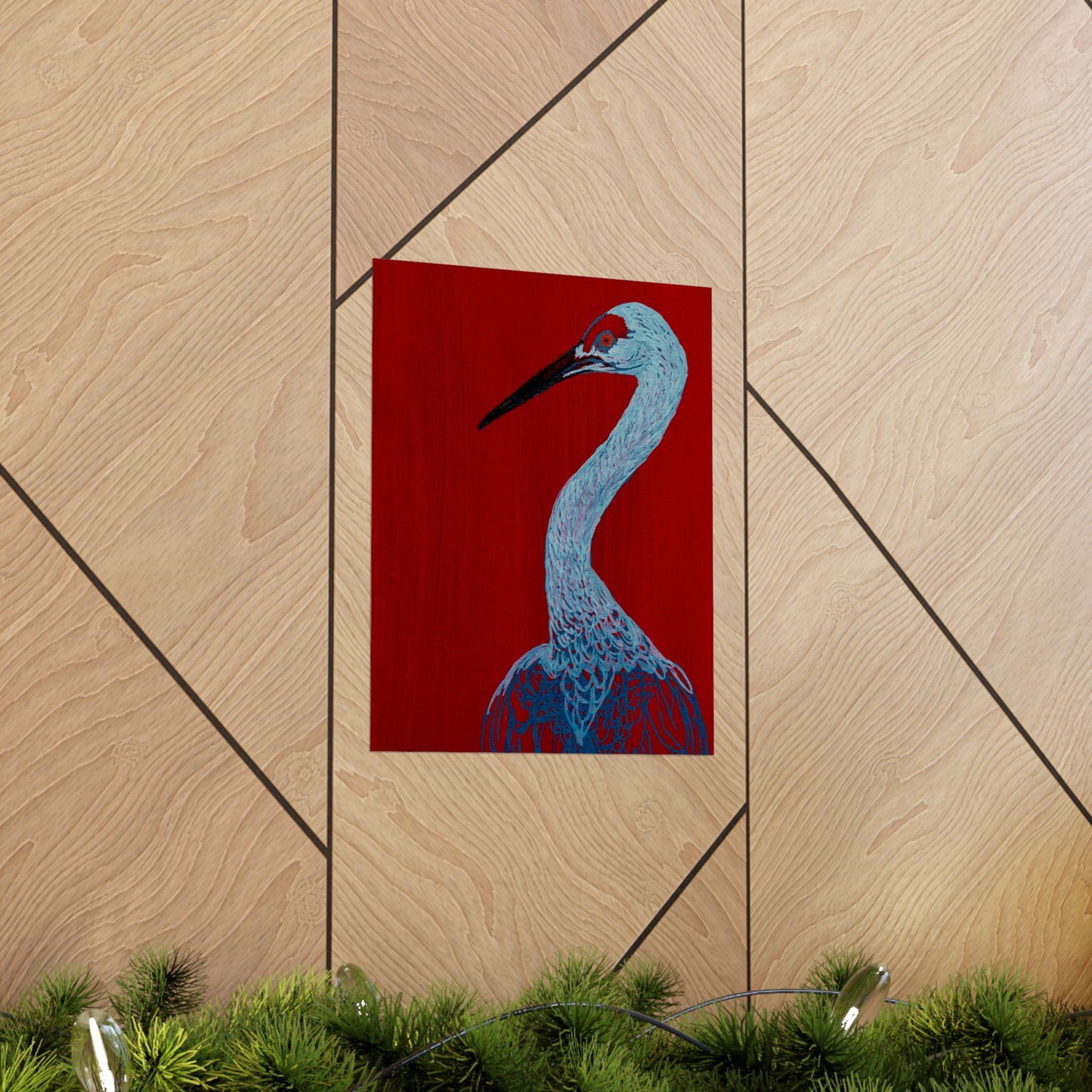 Balanced Crane Fine Art Matte Vertical Posters