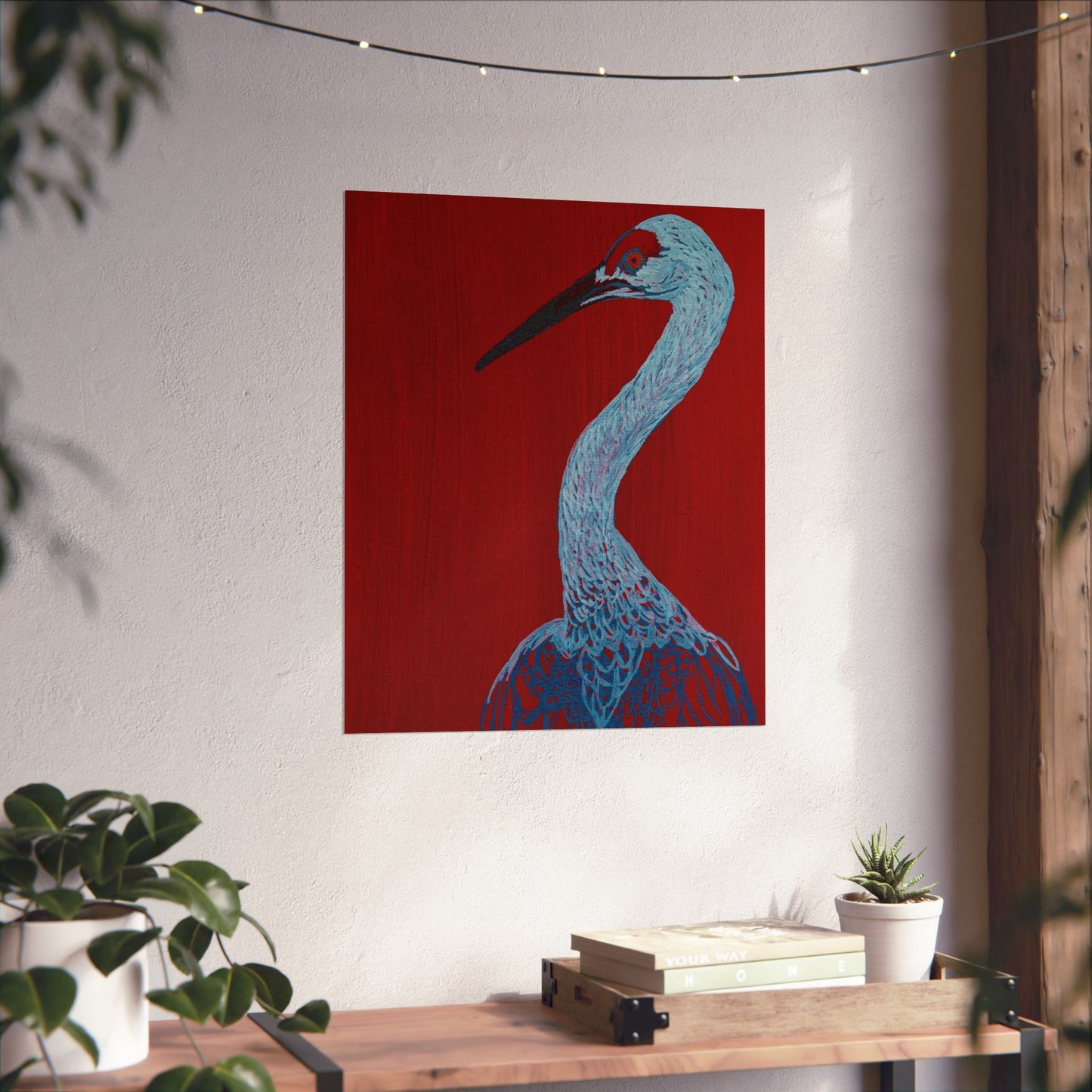 Balanced Crane Fine Art Matte Vertical Posters