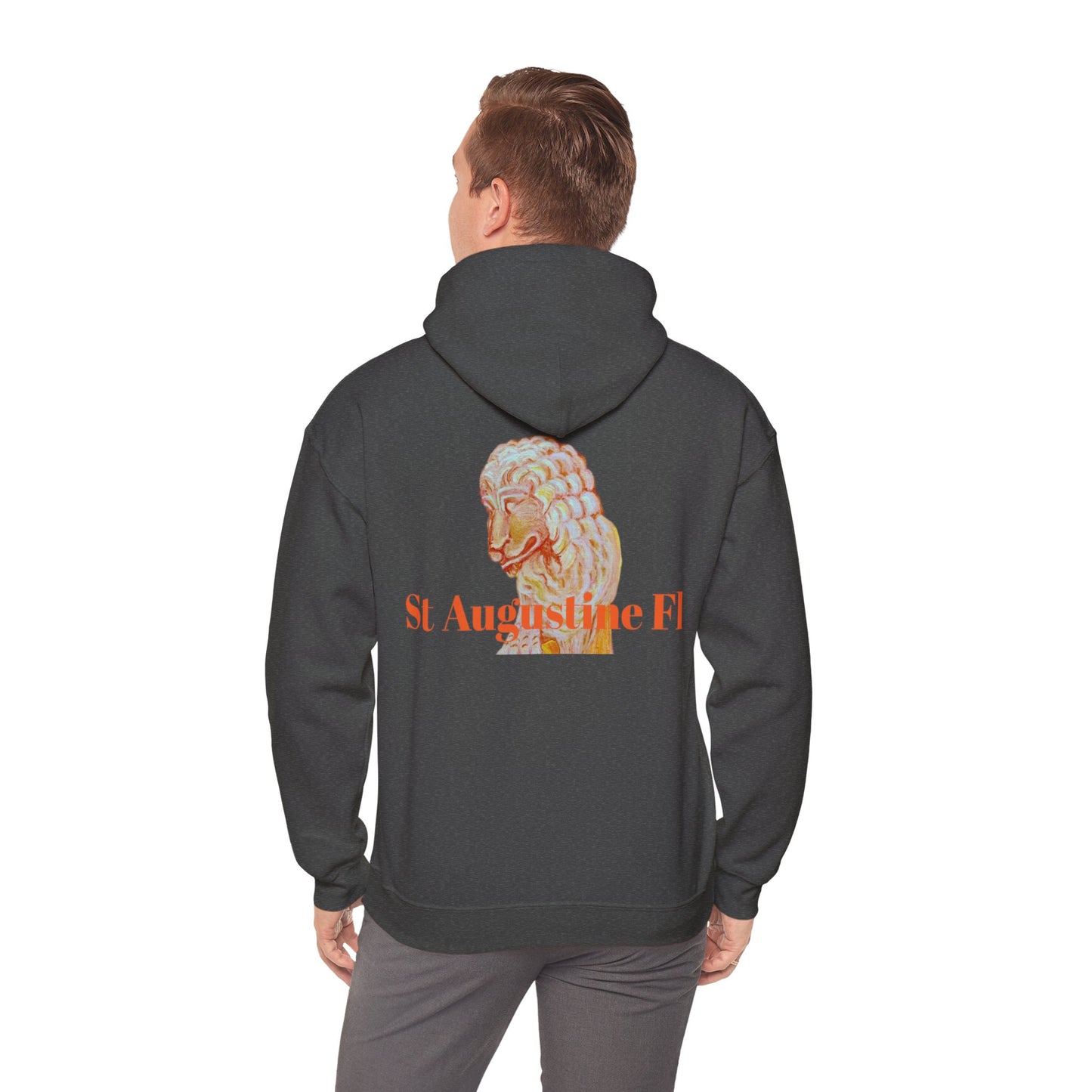 St Augustine Bridge of Lions Unisex Heavy Blend™ Hooded Sweatshirt