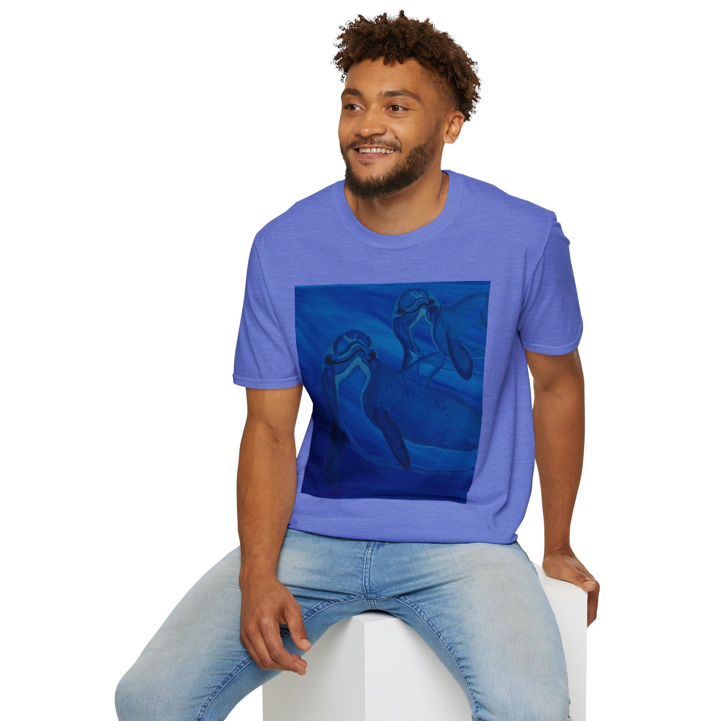 Dolphin You're Not Alone Unisex Softstyle T-Shirt