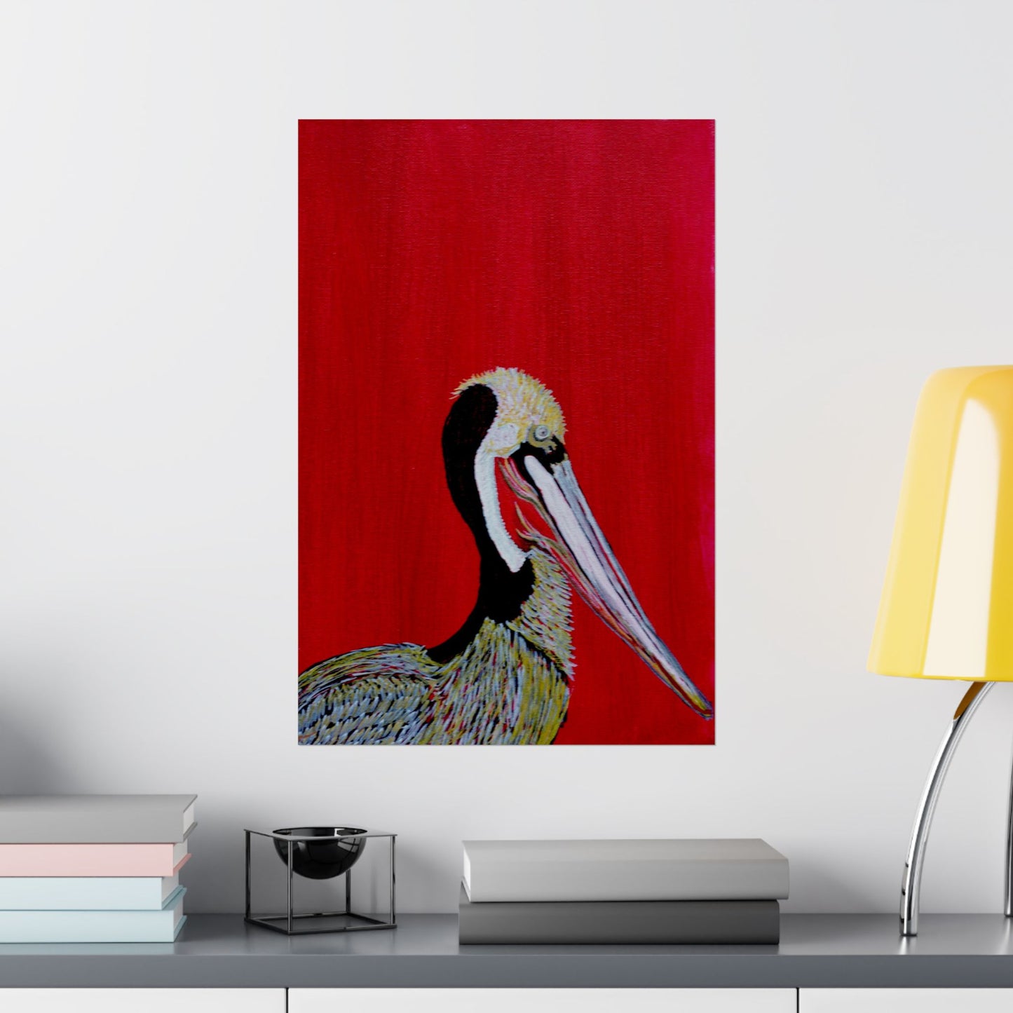 Balanced Pelican Fine Art Matte Vertical Posters