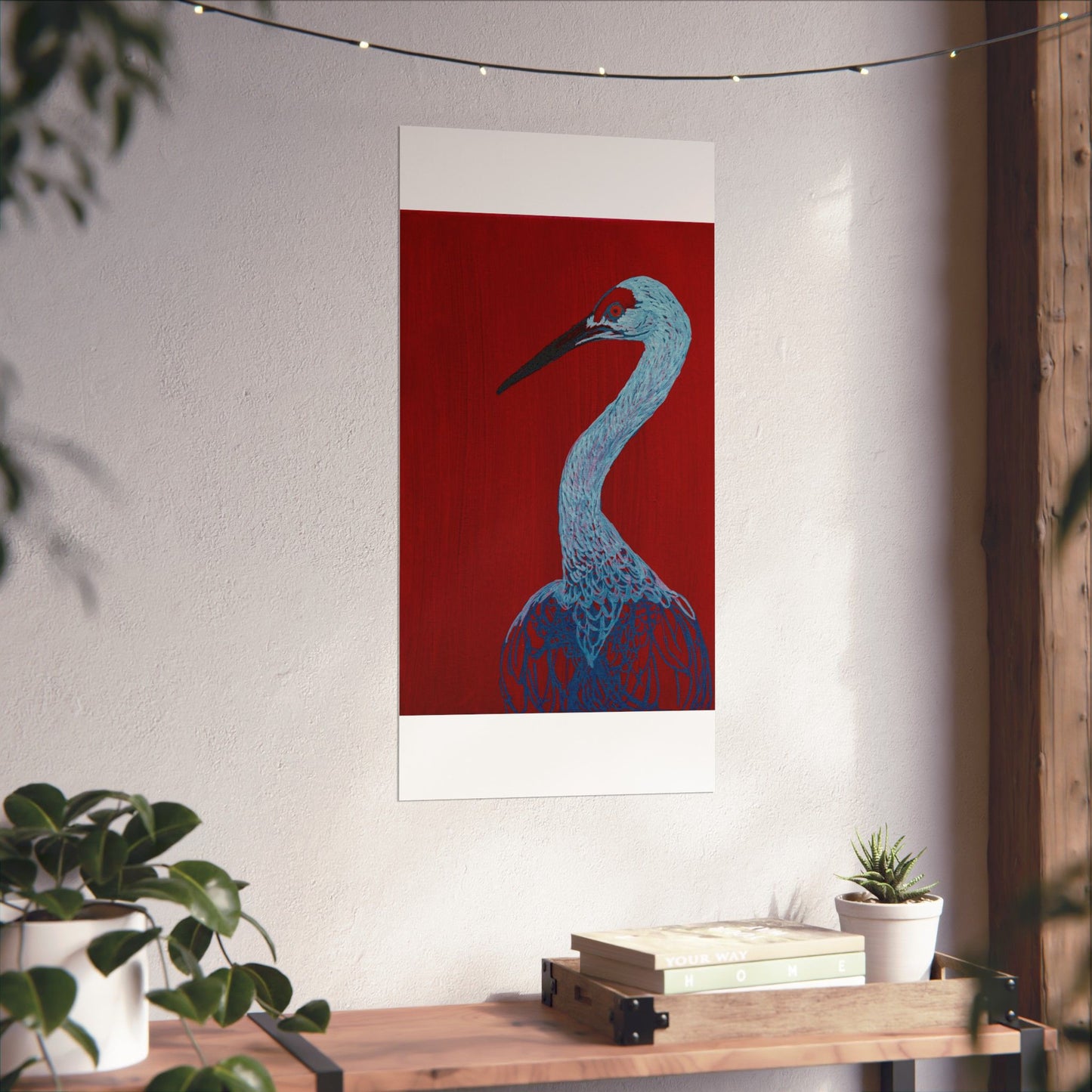 Balanced Crane Fine Art Matte Vertical Posters