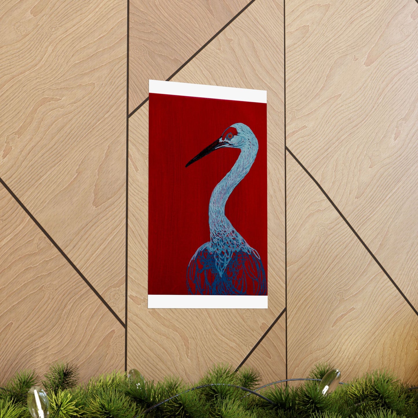 Balanced Crane Fine Art Matte Vertical Posters