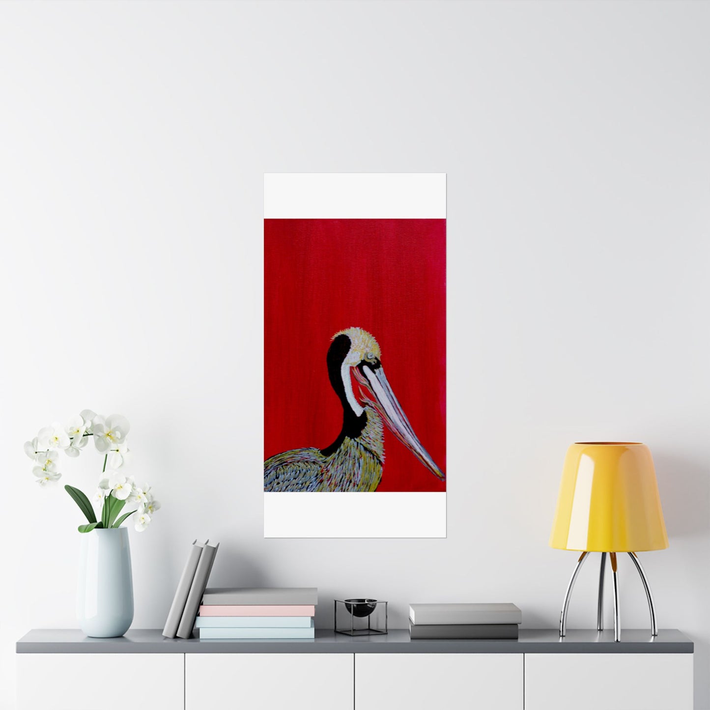 Balanced Pelican Fine Art Matte Vertical Posters