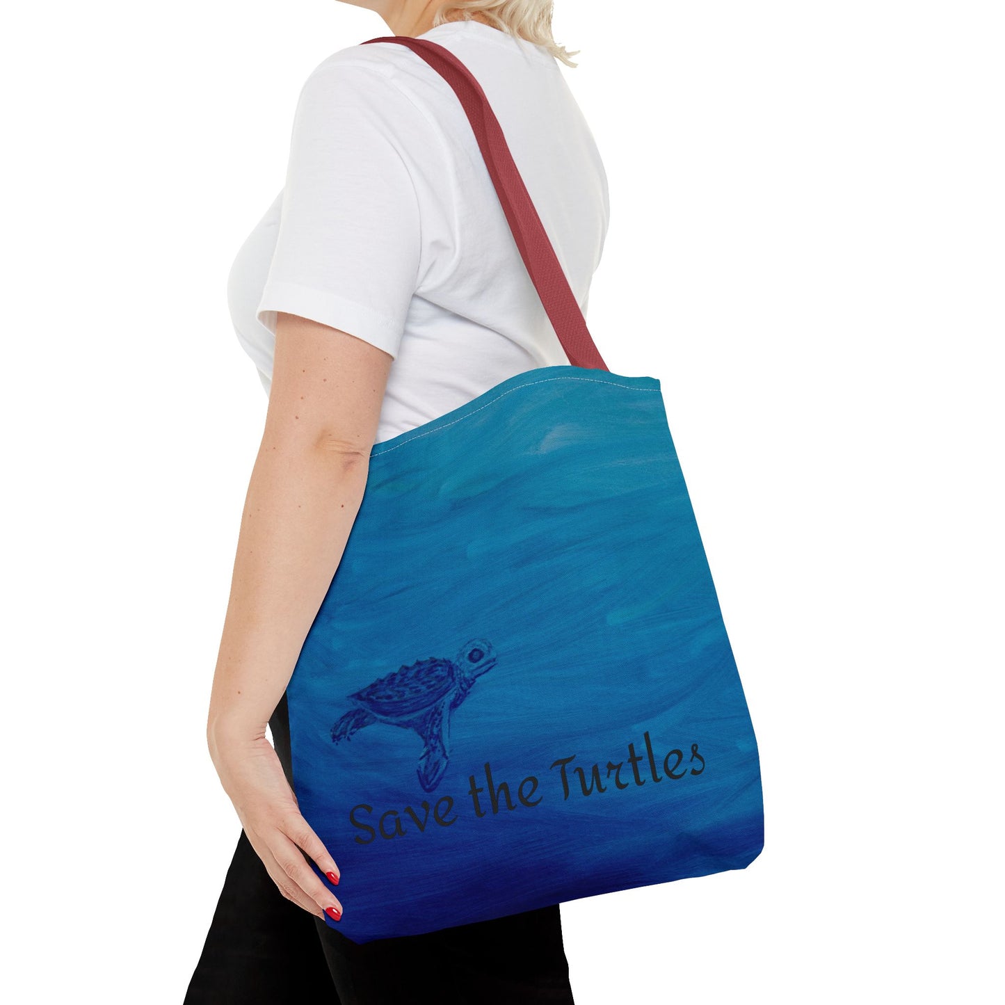 Save the Turtles Tote Bag (AOP)