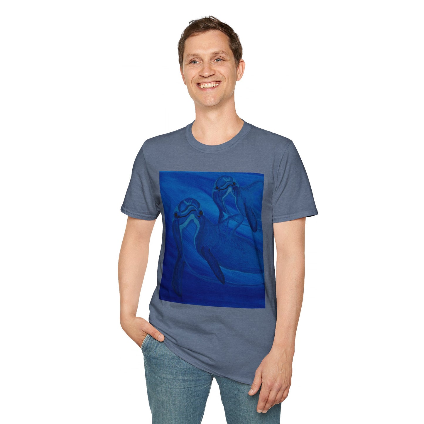 Dolphin You're Not Alone Unisex Softstyle T-Shirt