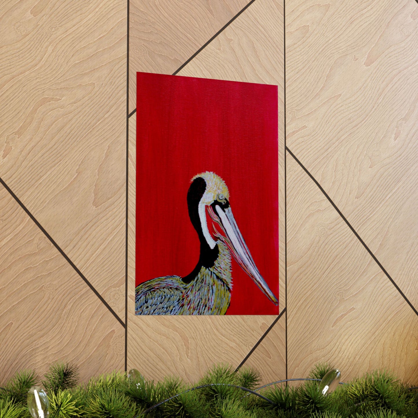 Balanced Pelican Fine Art Matte Vertical Posters