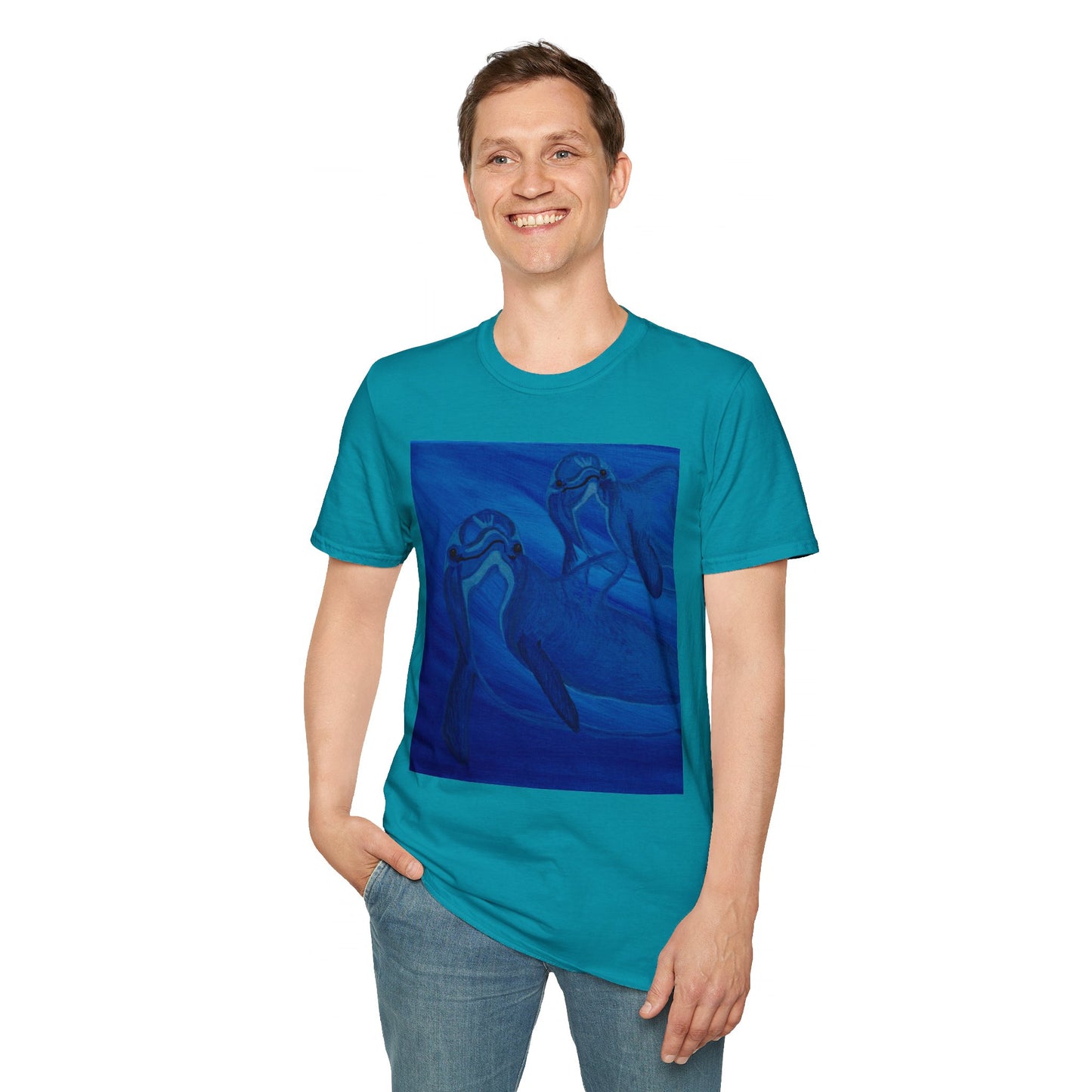 Dolphin You're Not Alone Unisex Softstyle T-Shirt