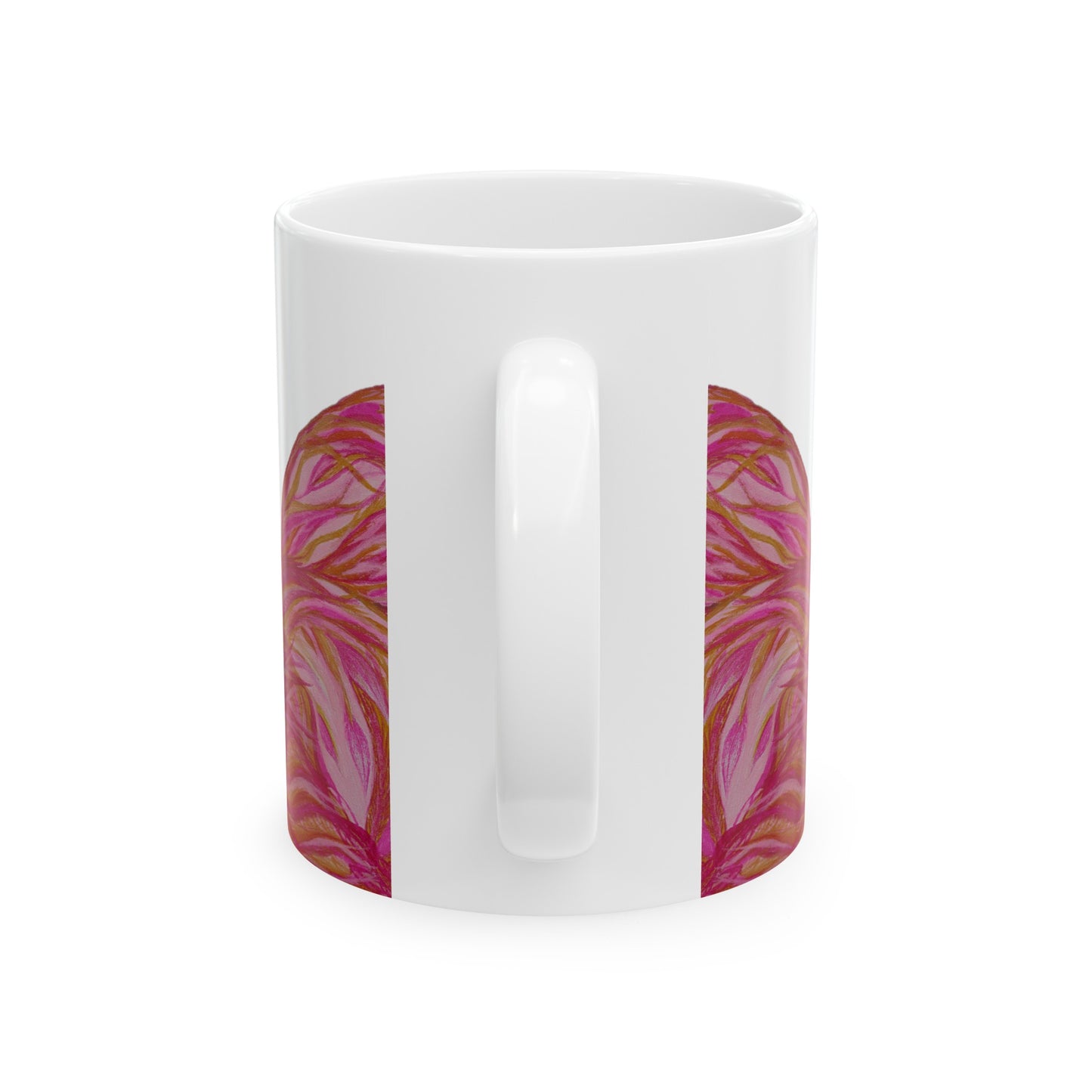 Art Flamingos Love Ceramic Mug, (11oz, 15oz)